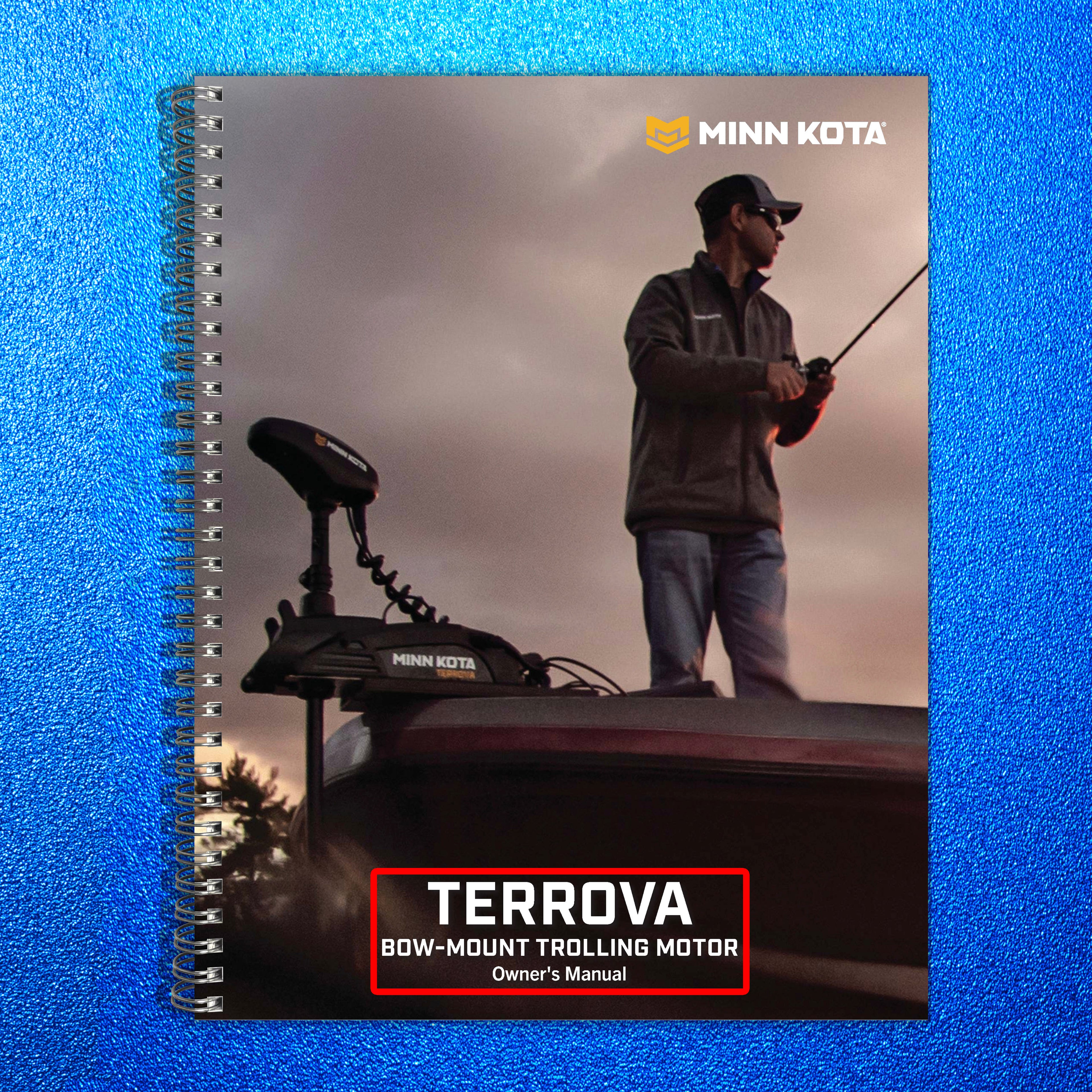 MINN KOTA TERROVA Trolling Motor Owners Manual - WIRE BOUND - PROTECTIVE COVERS
