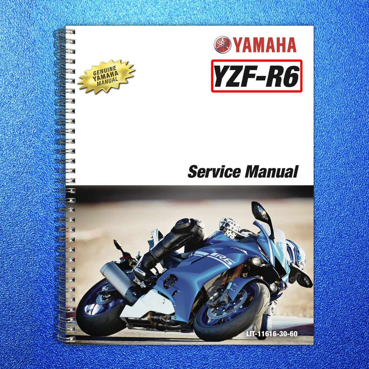 YAMAHA YZF-R6 Motorcycle Service Manual 2017 BOUND - COVERS - XL DIAGRAM FOLDOUT