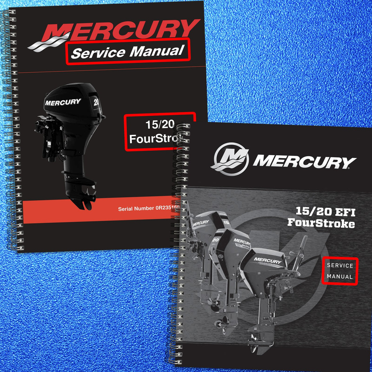 MERCURY 15 20 FourStroke Outboard Service Manual BUNDLE - WIRE BOUND - COVERS