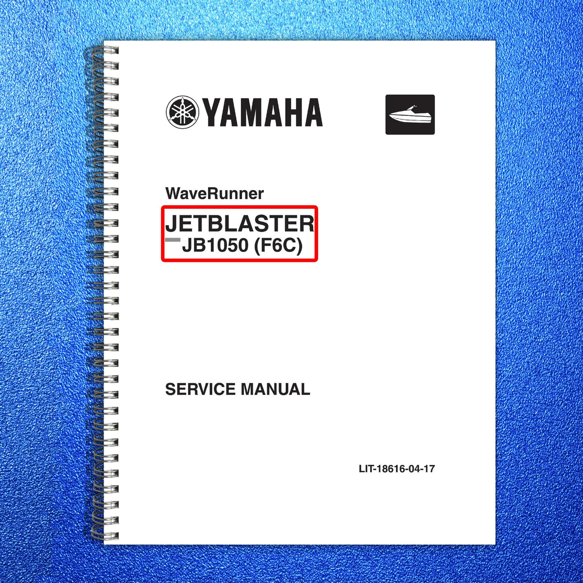 YAMAHA WaveRunner JetBlaster JB1050 Service Manual - WIRE BOUND - TOUGH COVERS