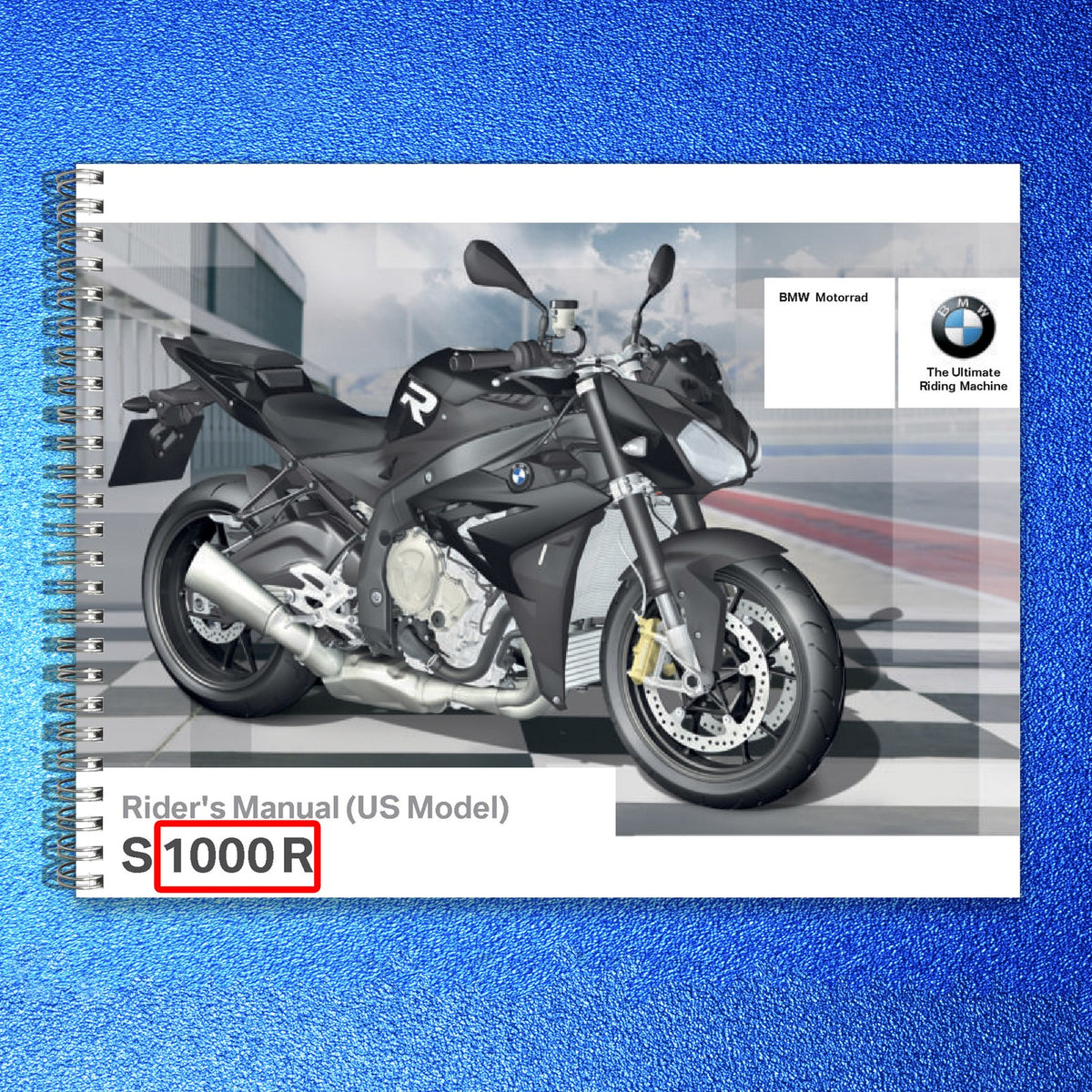 BMW S 1000 R Riders Manual 2016 - STEEL WIRE BOUND - PROTECTIVE COVERS