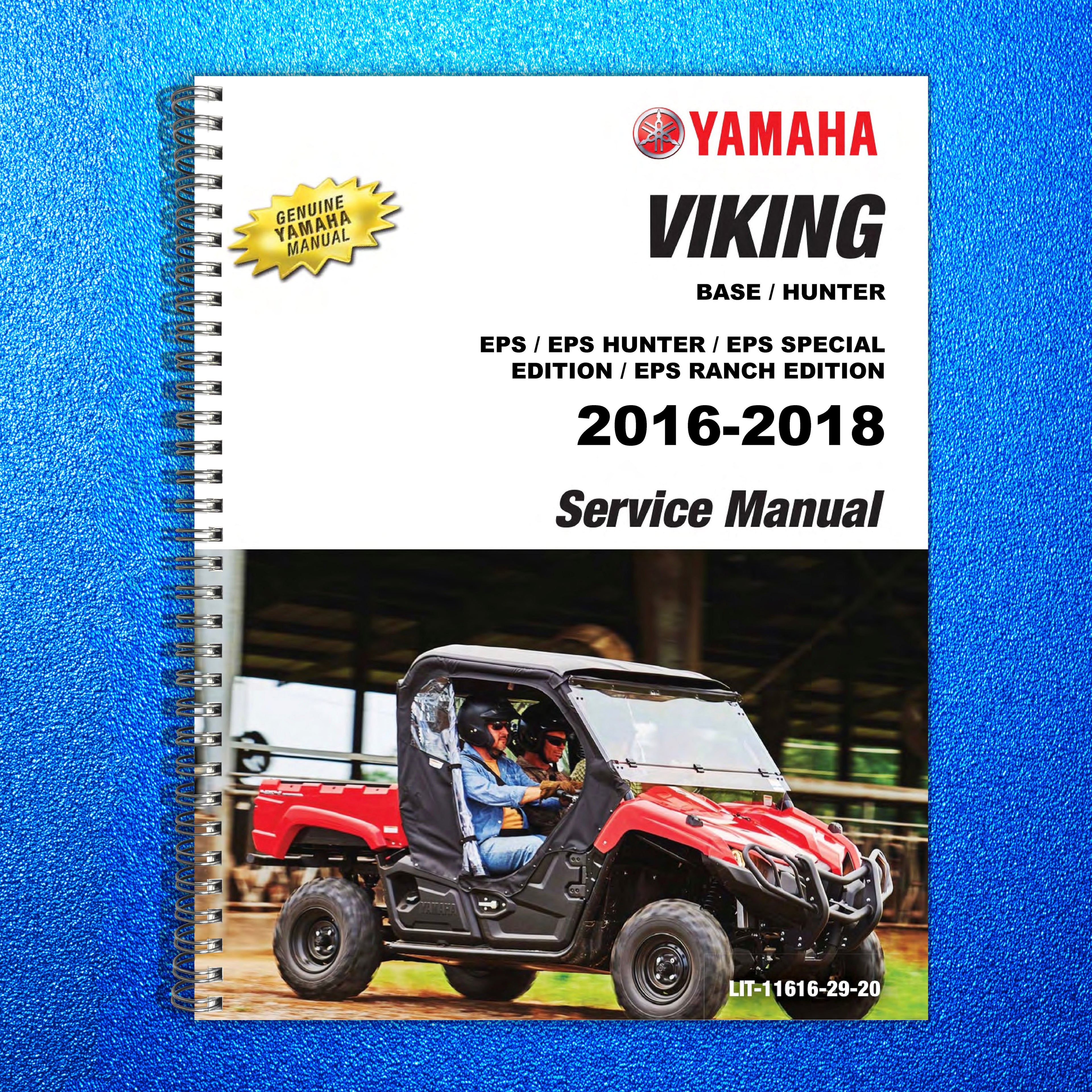 YAMAHA Viking Side-by-Side Service Manual 2016-2018 - WIRE BOUND - TOUGH COVERS