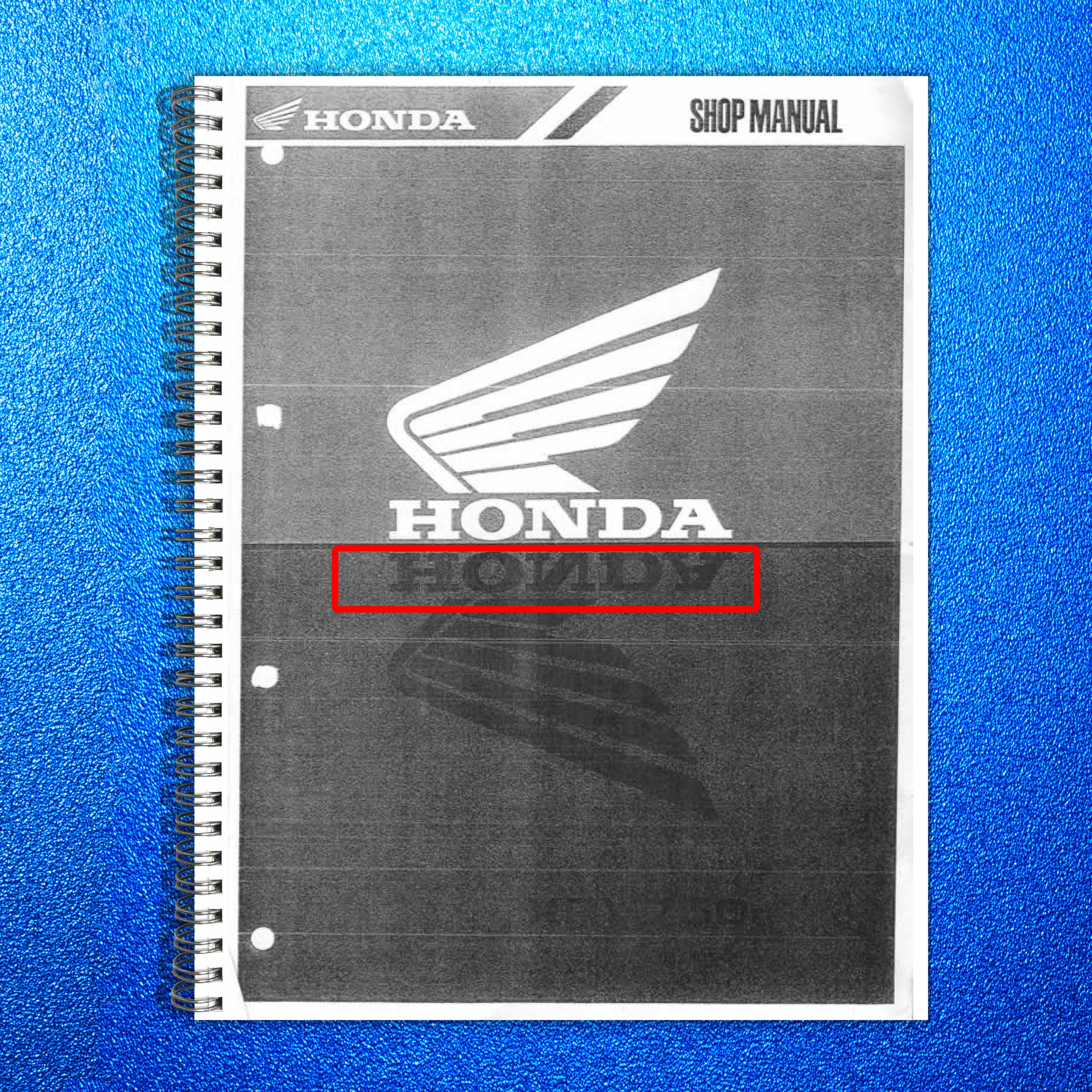 HONDA XRV750 RD07 Africa Twin Motorcycle Service Manual, BOUND, COVERS, FOLDOUTS