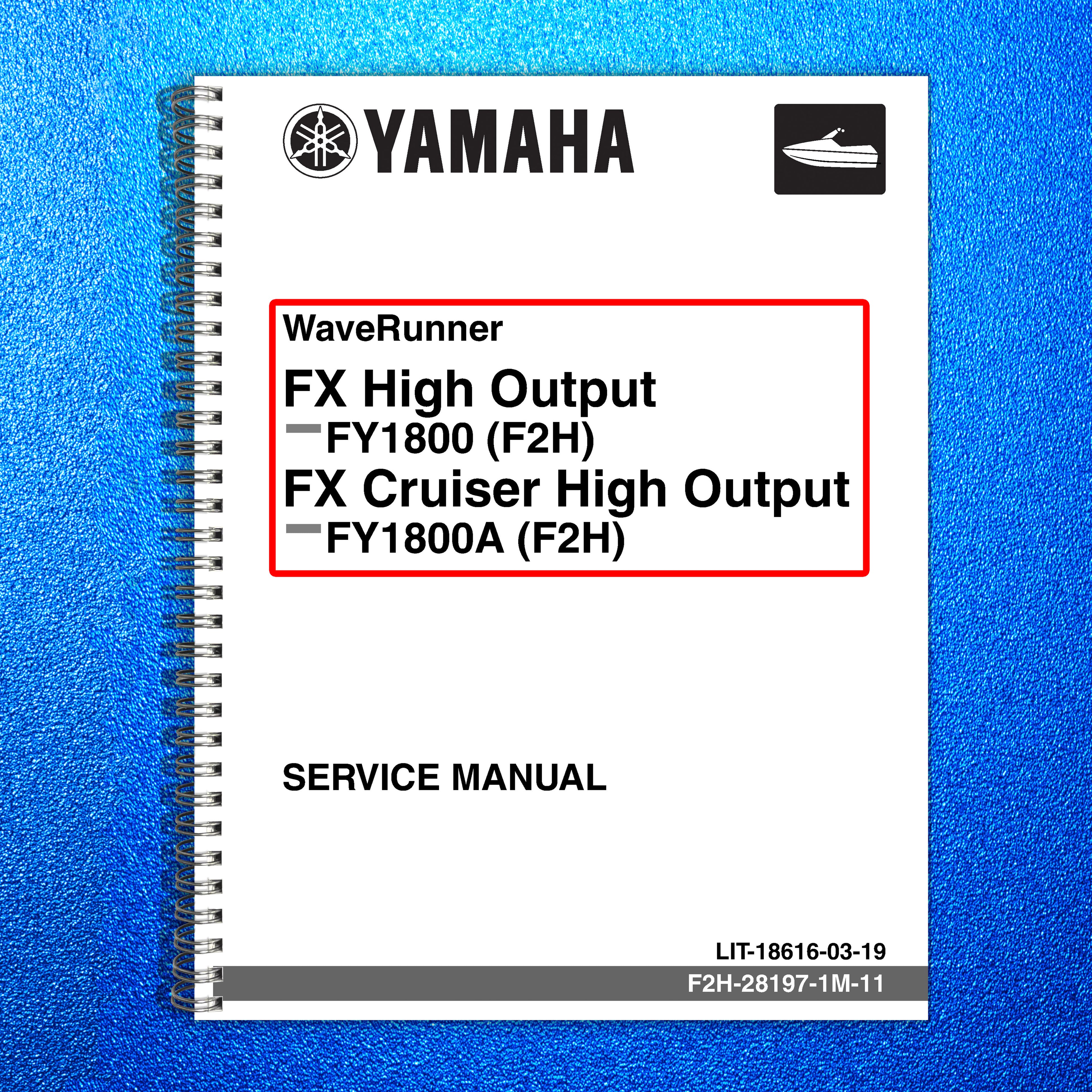 YAMAHA FX 1800 F2H Cruiser High Output FY1800A Service Manual, FOLDOUTS