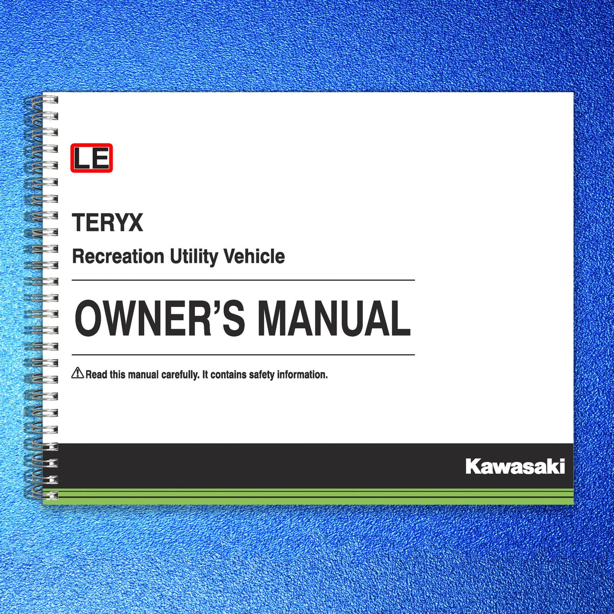 KAWASAKI Teryx LE Owners Manual 2016 - STEEL WIRE BOUND - PROTECTIVE COVERS