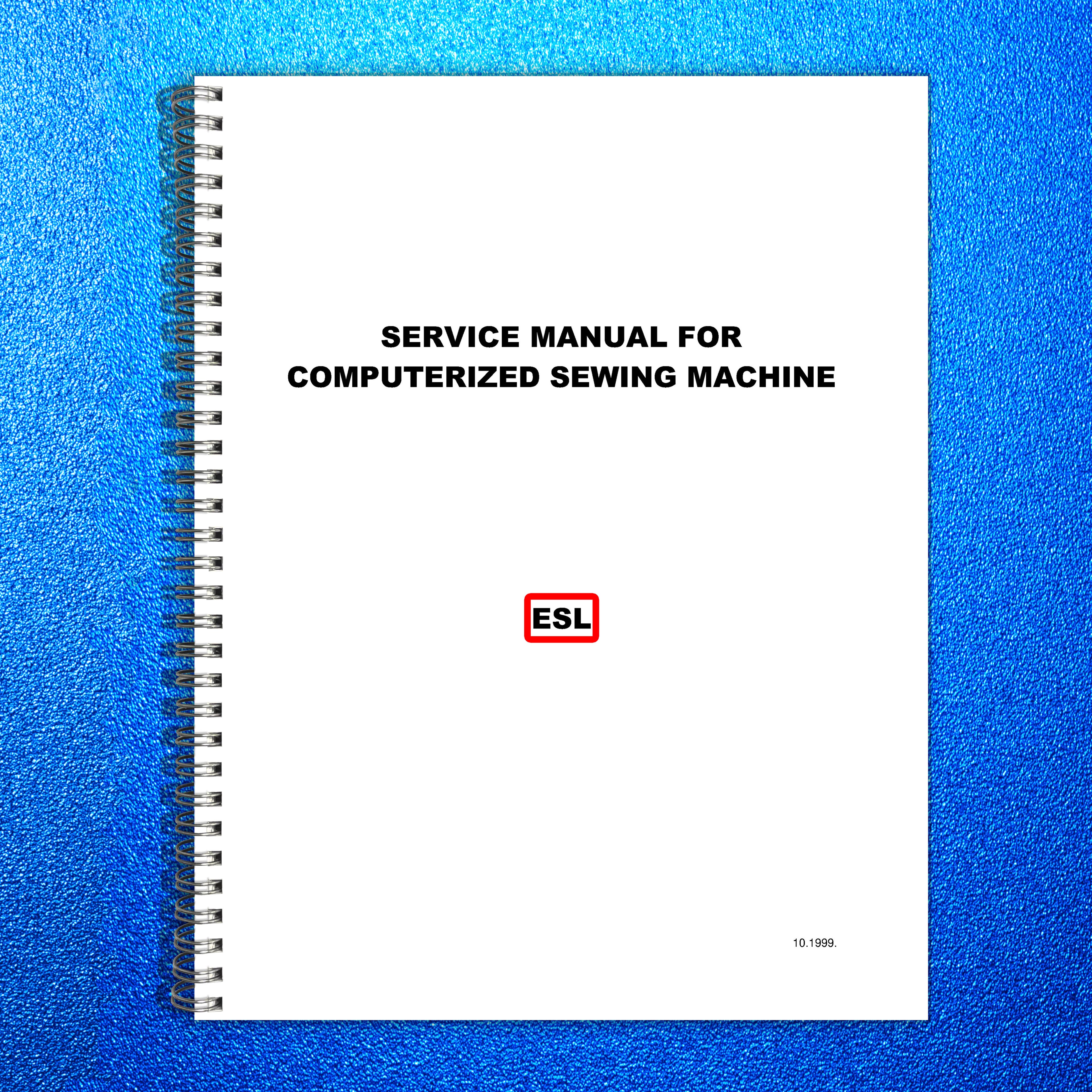 BABY LOCK ESL Computerized Sewing Machine Service Manual 1999 - WIRE BOUND