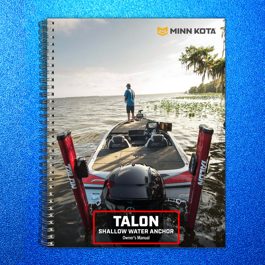 MINN KOTA Talon BT Shallow Water Anchor Manual - WIRE BOUND - TOUGH COVERS