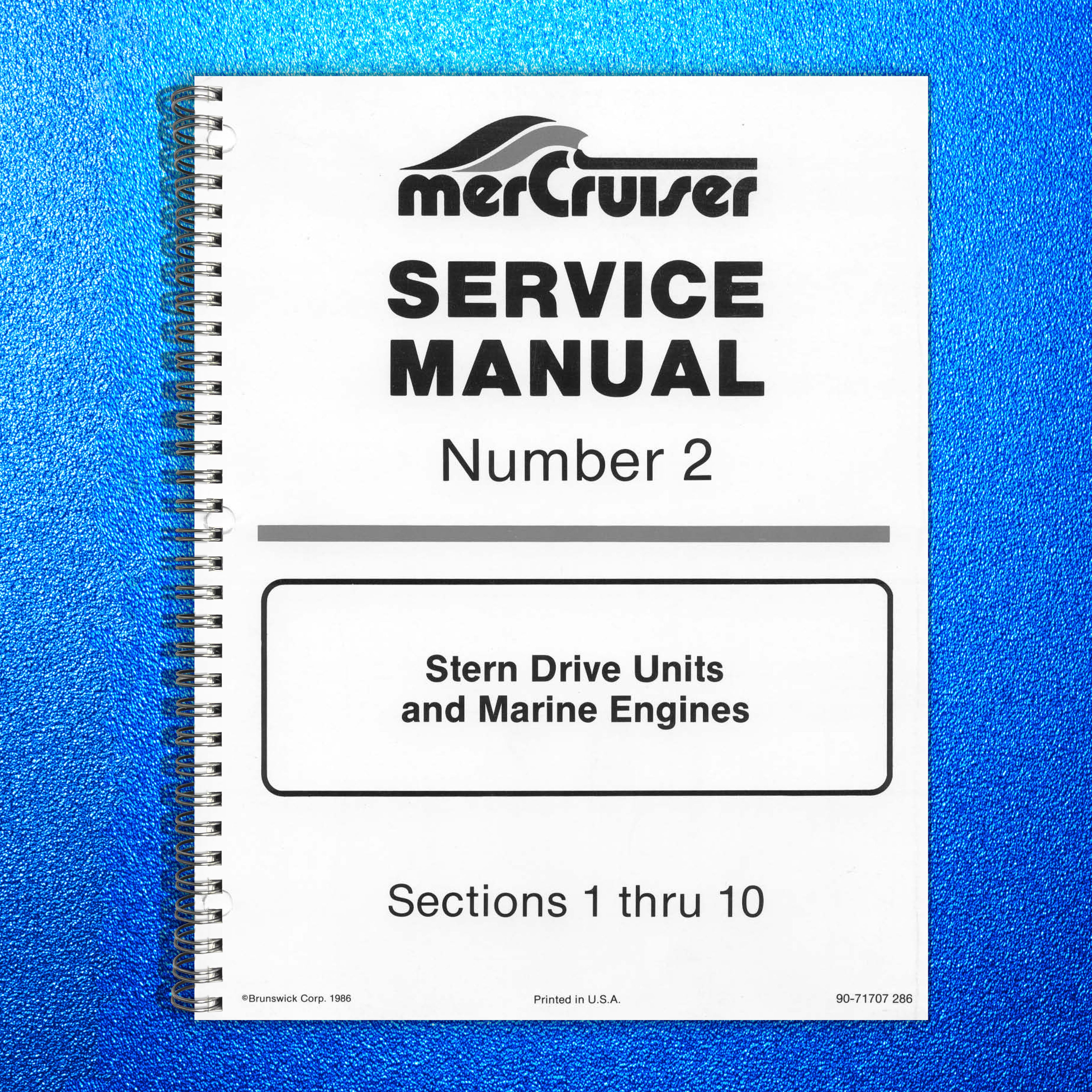MERCURY MERCRUISER Stern Drive Units And Service Manual Number 2 1986 - BOUND