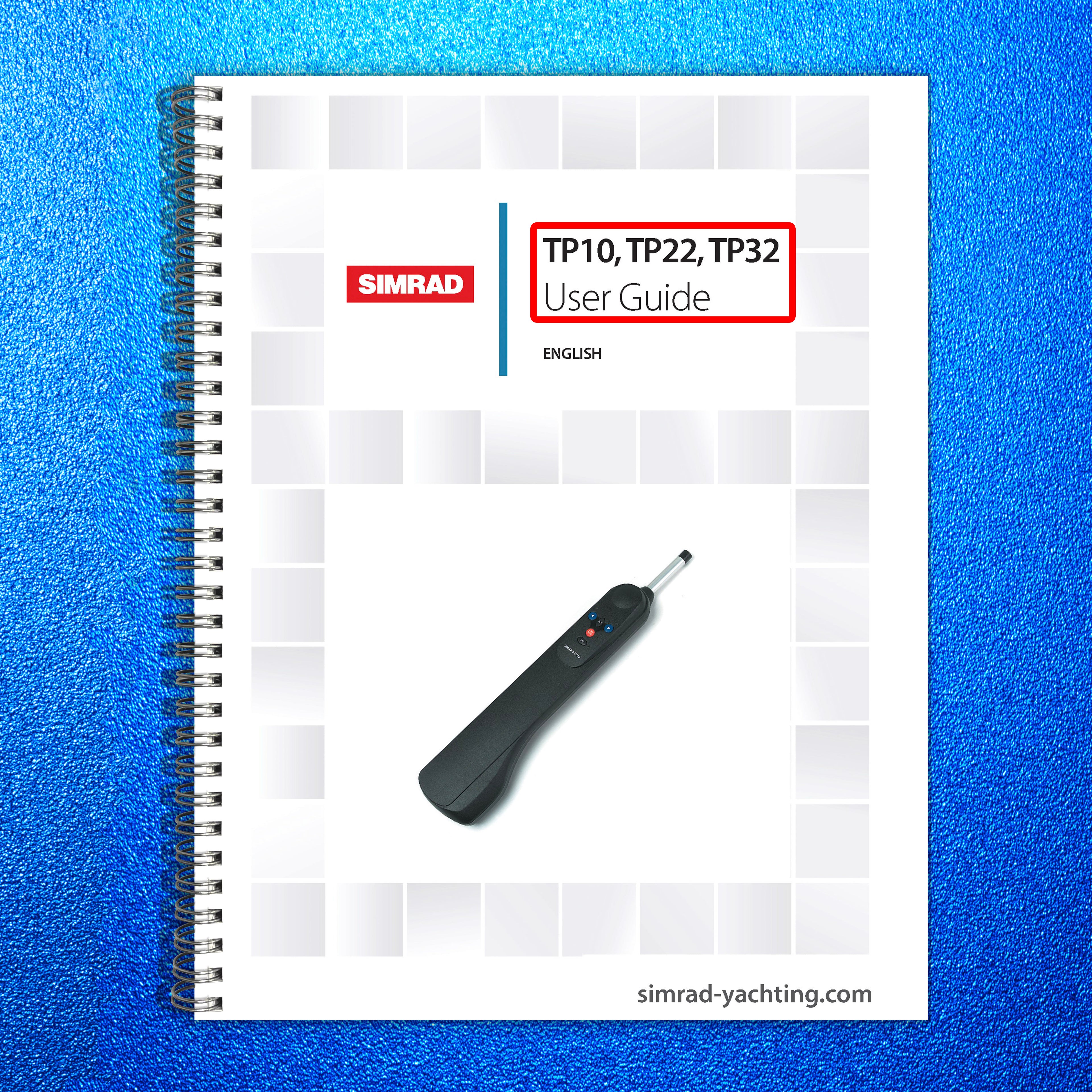 SIMRAD TP10 TP22 TP32 USER GUIDE MANUAL - STEEL WIRE BOUND - PROTECTIVE COVERS