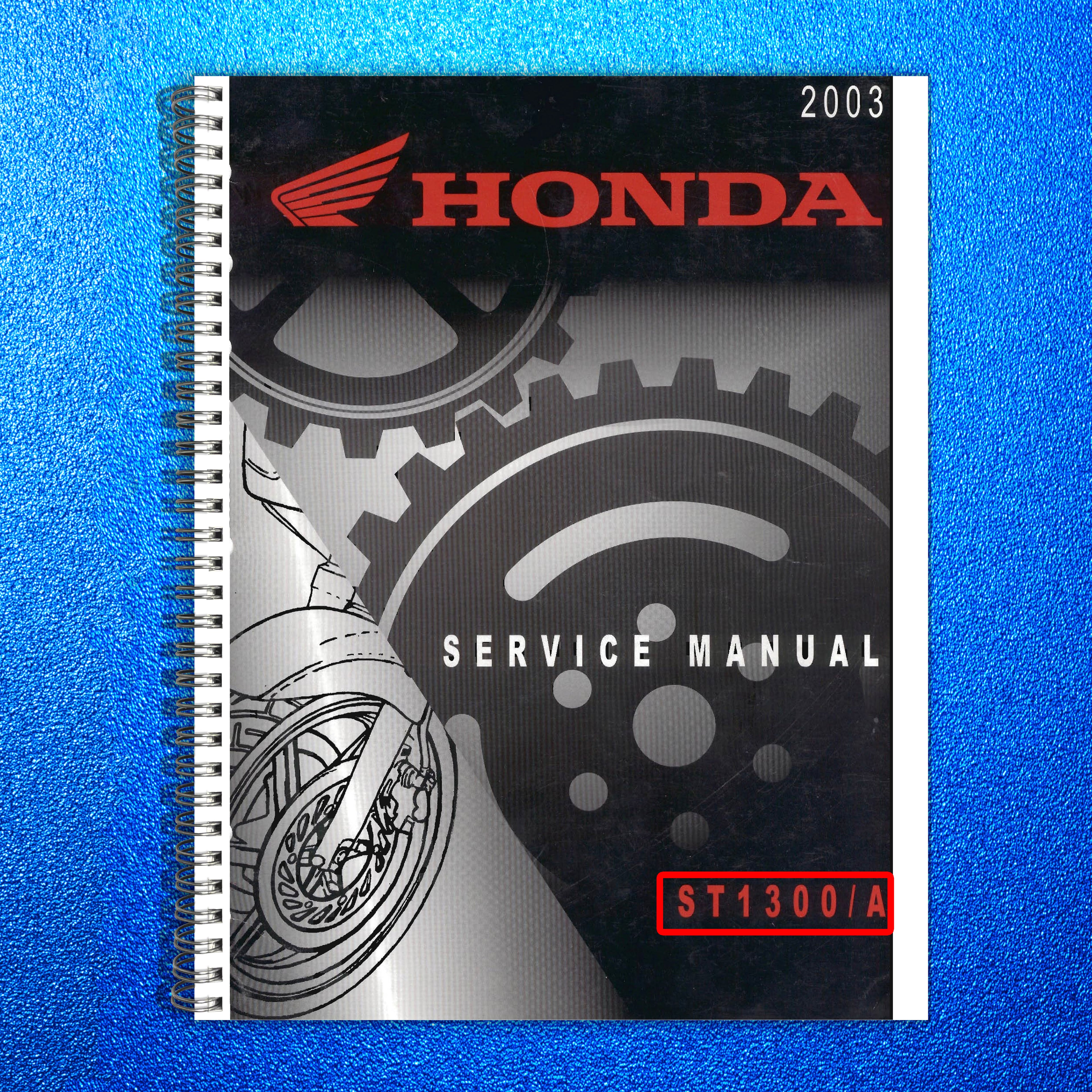 HONDA ST1300 Motorcycle Workshop Manual - BOUND - COVERS - XL FOLDOUT PAGES