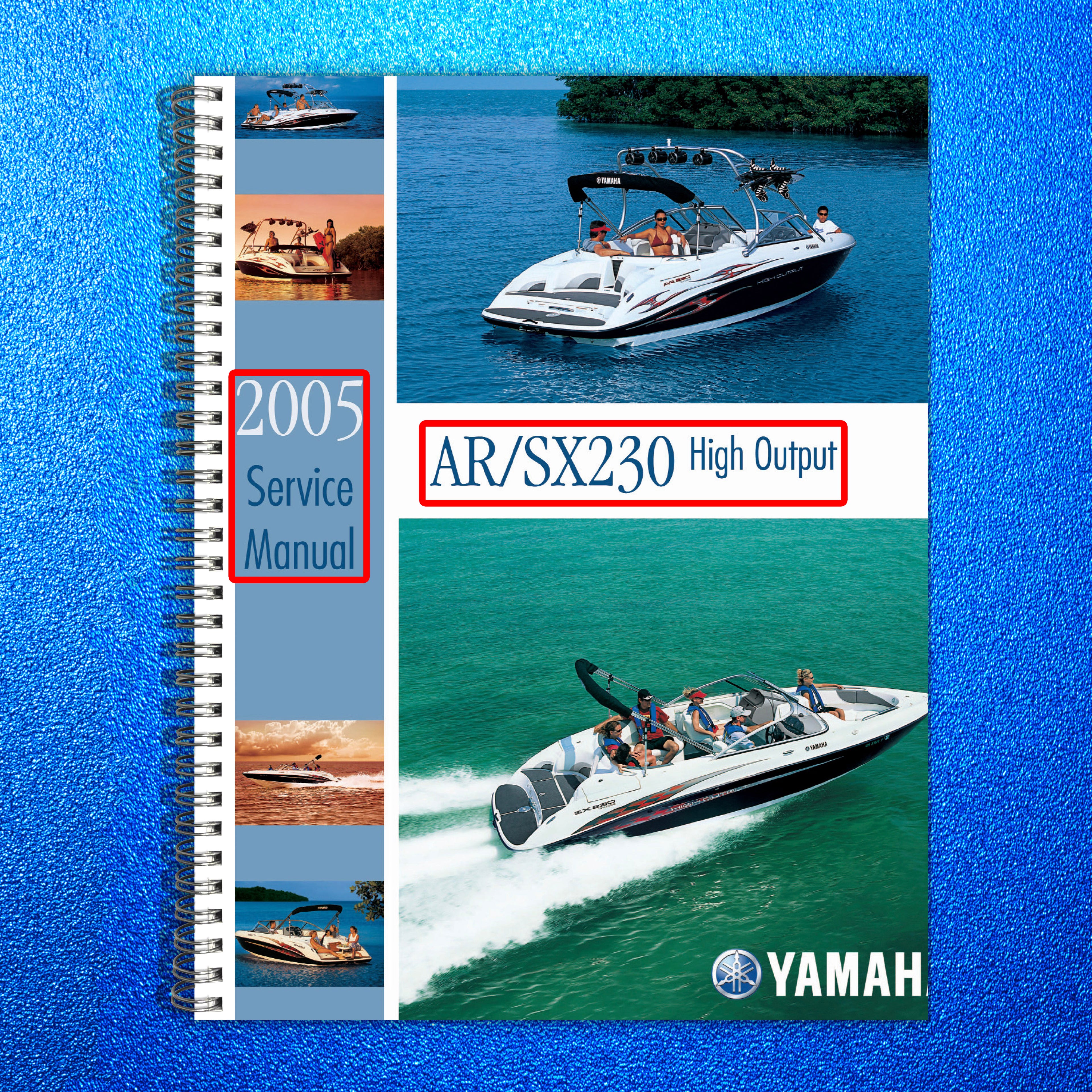 YAMAHA AR230 SX230 High Output Engine Service Manual - WIRE BOUND - TOUGH COVERS