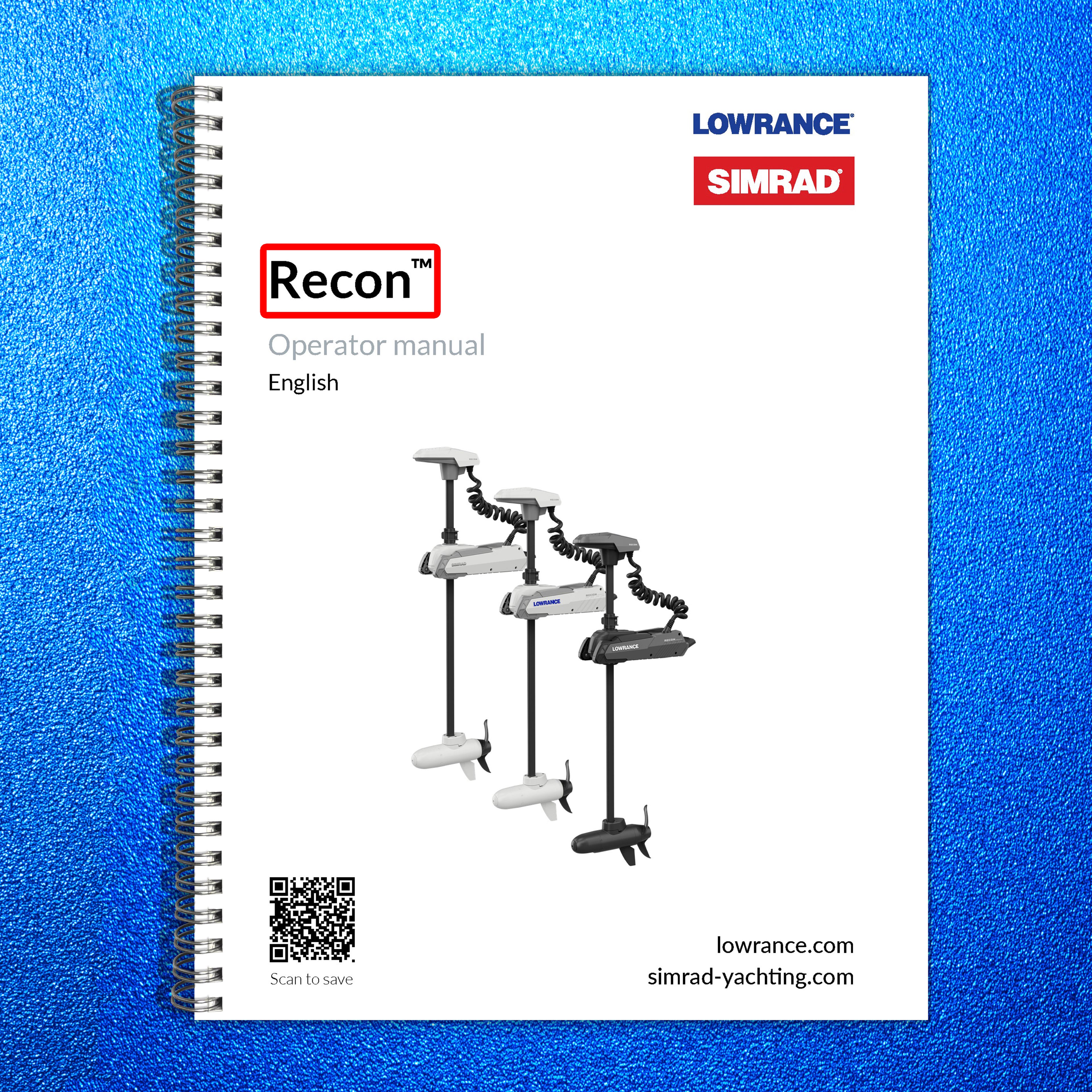 SIMRAD Recon Operators Manual - STEEL WIRE BOUND - PROTECTIVE COVERS