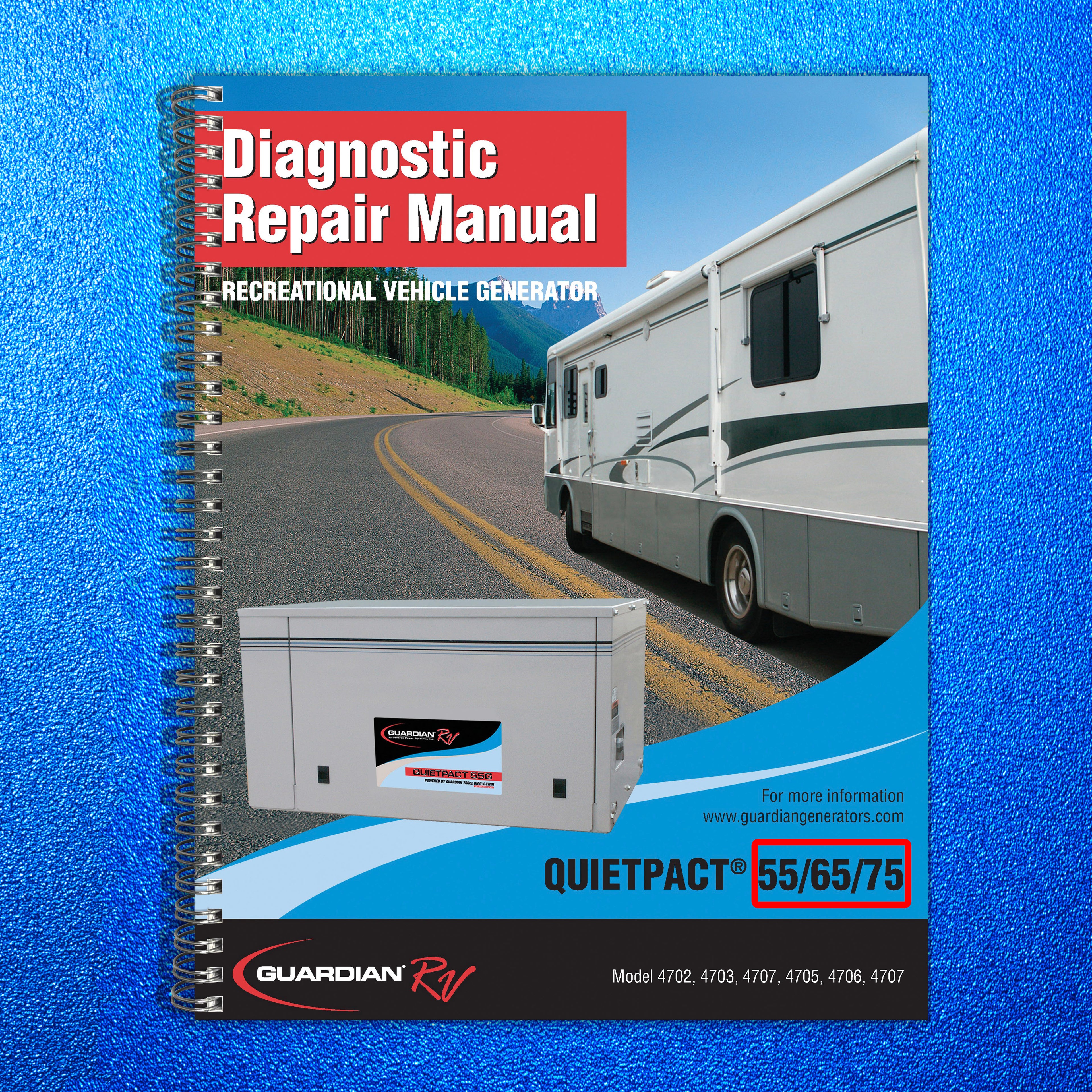 GENERAC QuietPact 55 65 75 Models 4702 4703 4705 4706 4707 Repair Manual