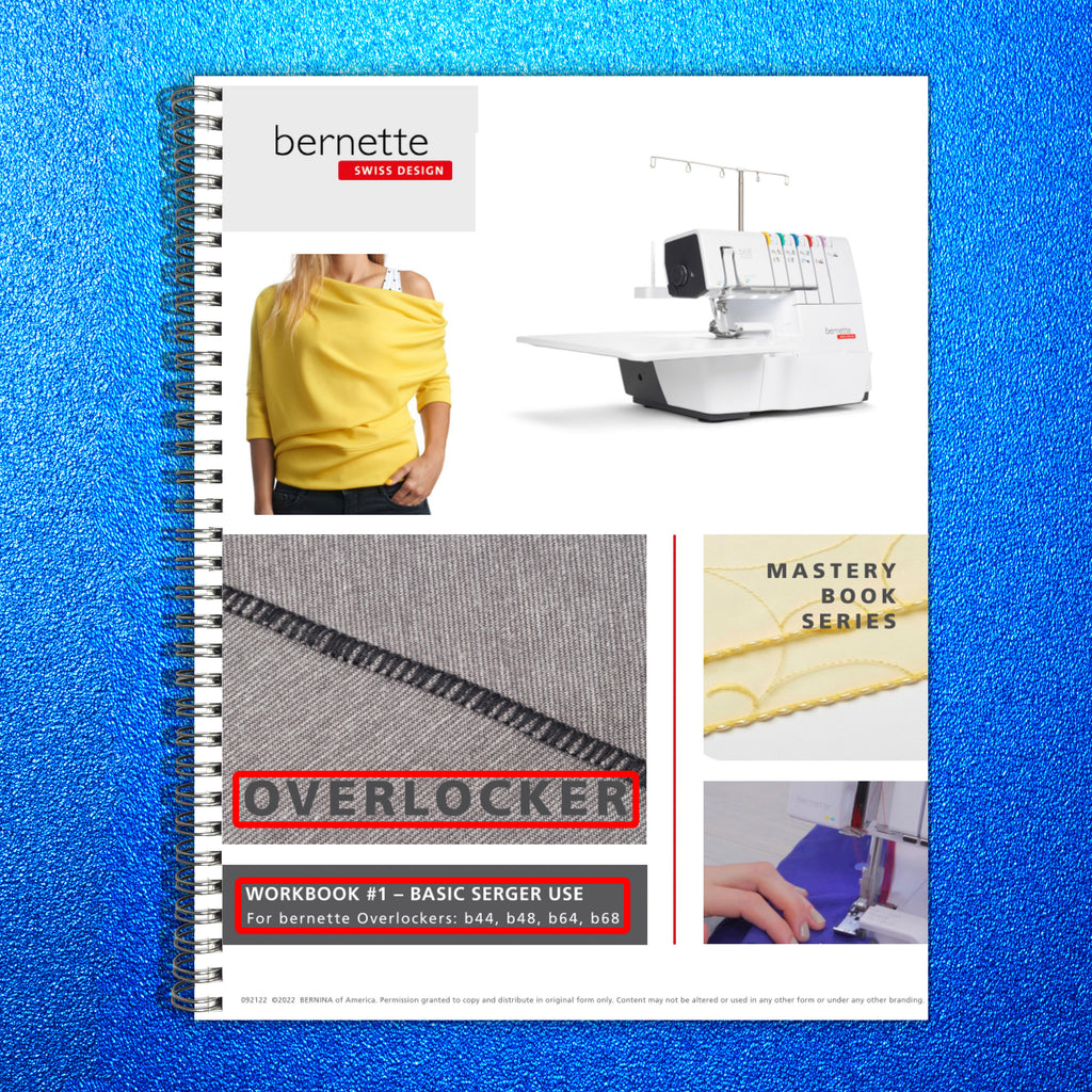 BERNINA Bernette Overlocker Mastery Workbook - WIRE BOUND - PROTECTIVE COVERS