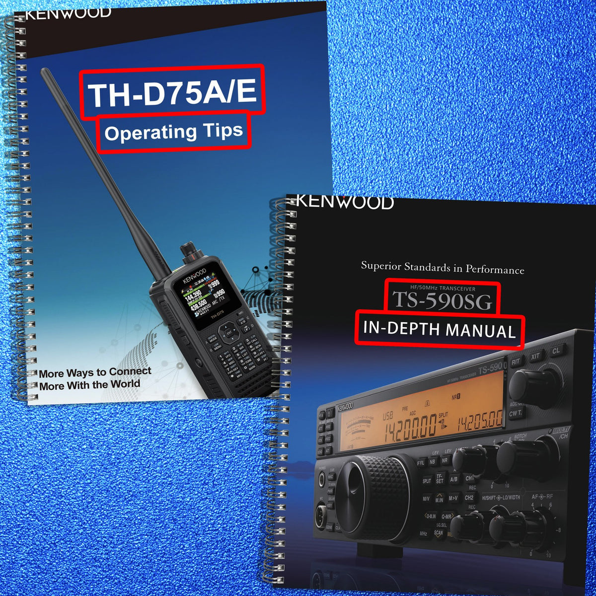 KENWOOD TH-D75AE TS-590SG Operators Manual BUNDLE - WIRE BOUND - TOUGH COVERS