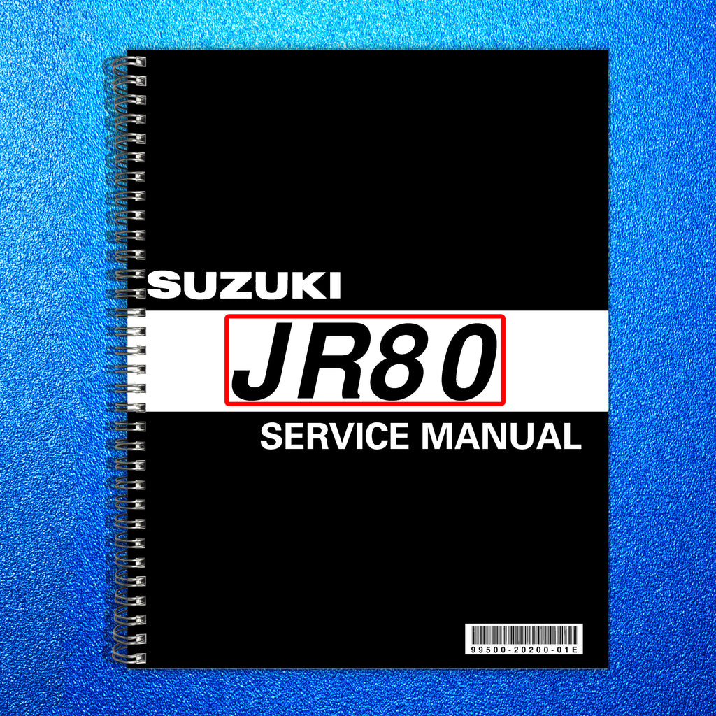 SUZUKI JR80 MOTORCYCLE DIRT BIKE SERVICE MANUAL - STEEL WIRE BOUND, TOUGH COVERS