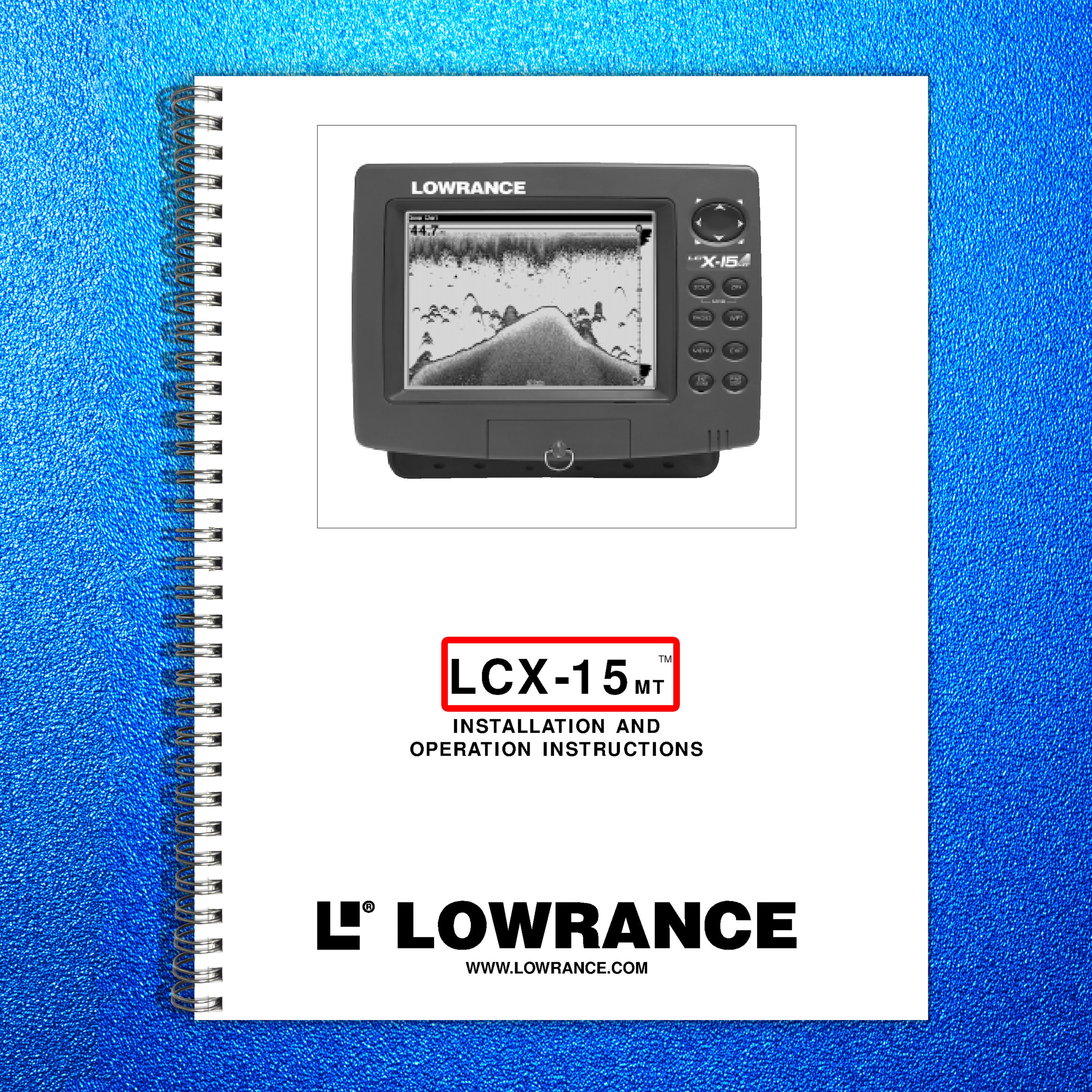 LOWRANCE electronic LCX-15MT User Manual - STEEL WIRE BOUND - PROTECTIVE COVERS