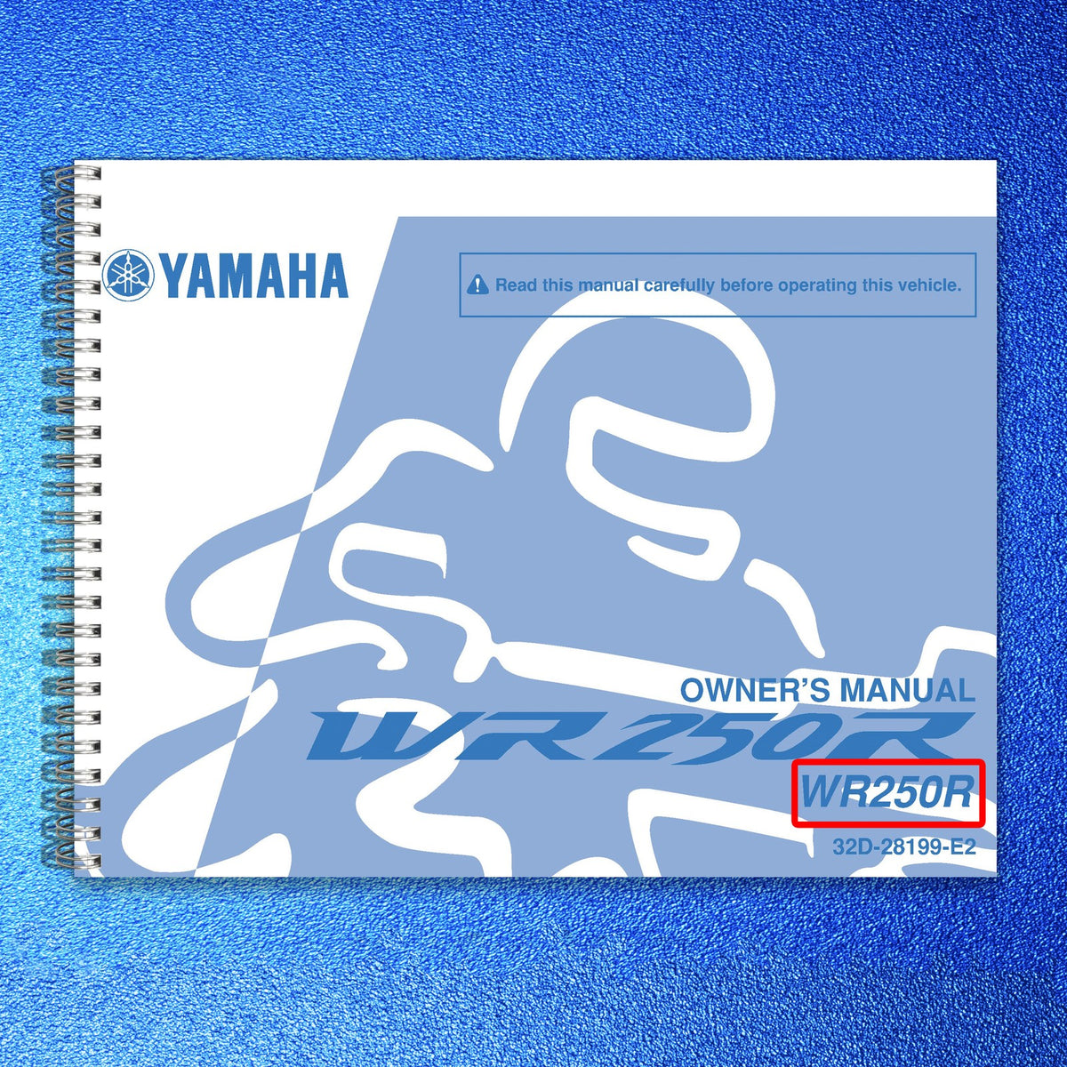 YAMAHA WR250R Motorcycle Owners Manual 2009 - STEEL WIRE BOUND - TOUGH COVERS