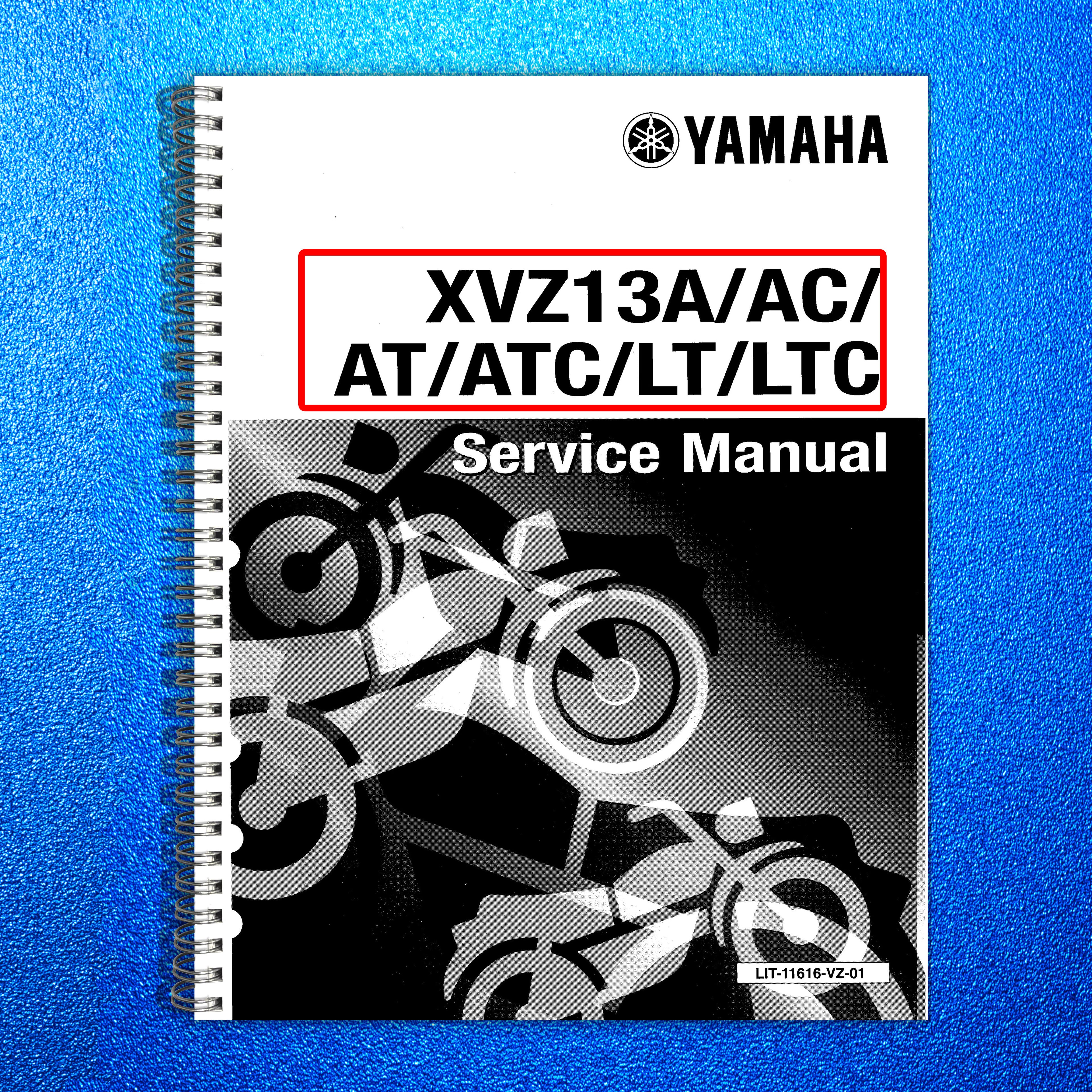 YAMAHA Royal Star XVZ13 Tour Classic Service Manual 1996-2001 - WIRE BOUND