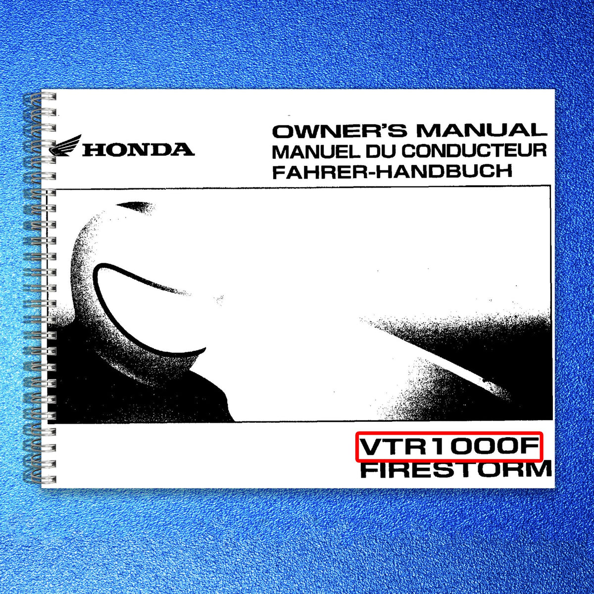 HONDA VTR1000F Firestorm Owners Manual 2001 - BOUND - COVERS - XL FOLDOUT PAGES