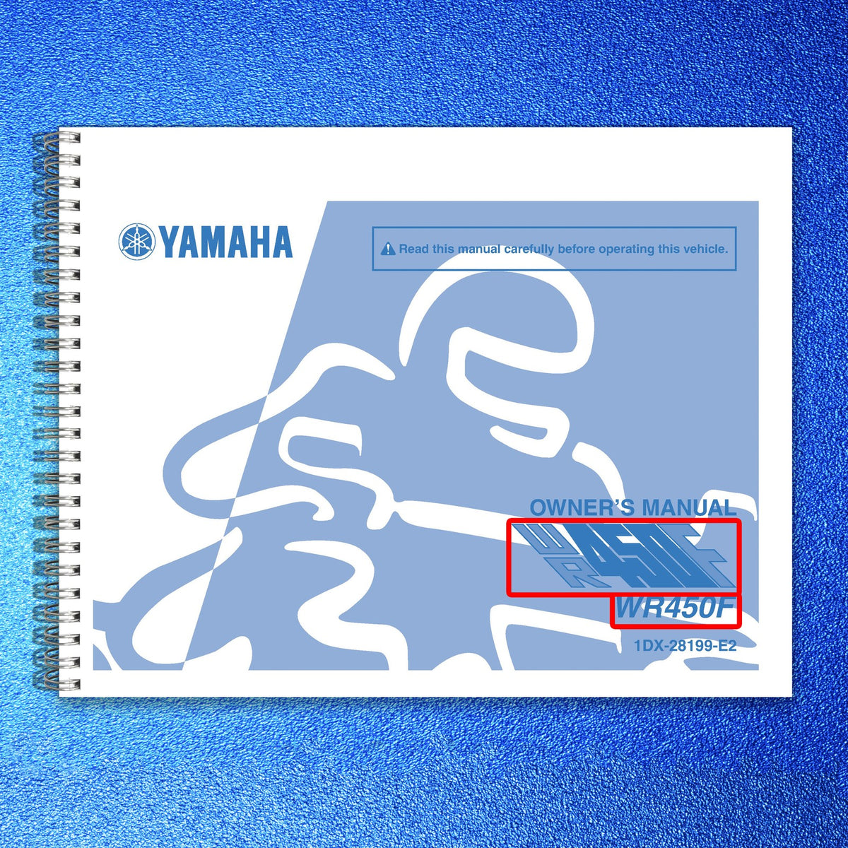YAMAHA WR450F Owners Manual 2014 - STEEL WIRE BOUND - PROTECTIVE COVERS