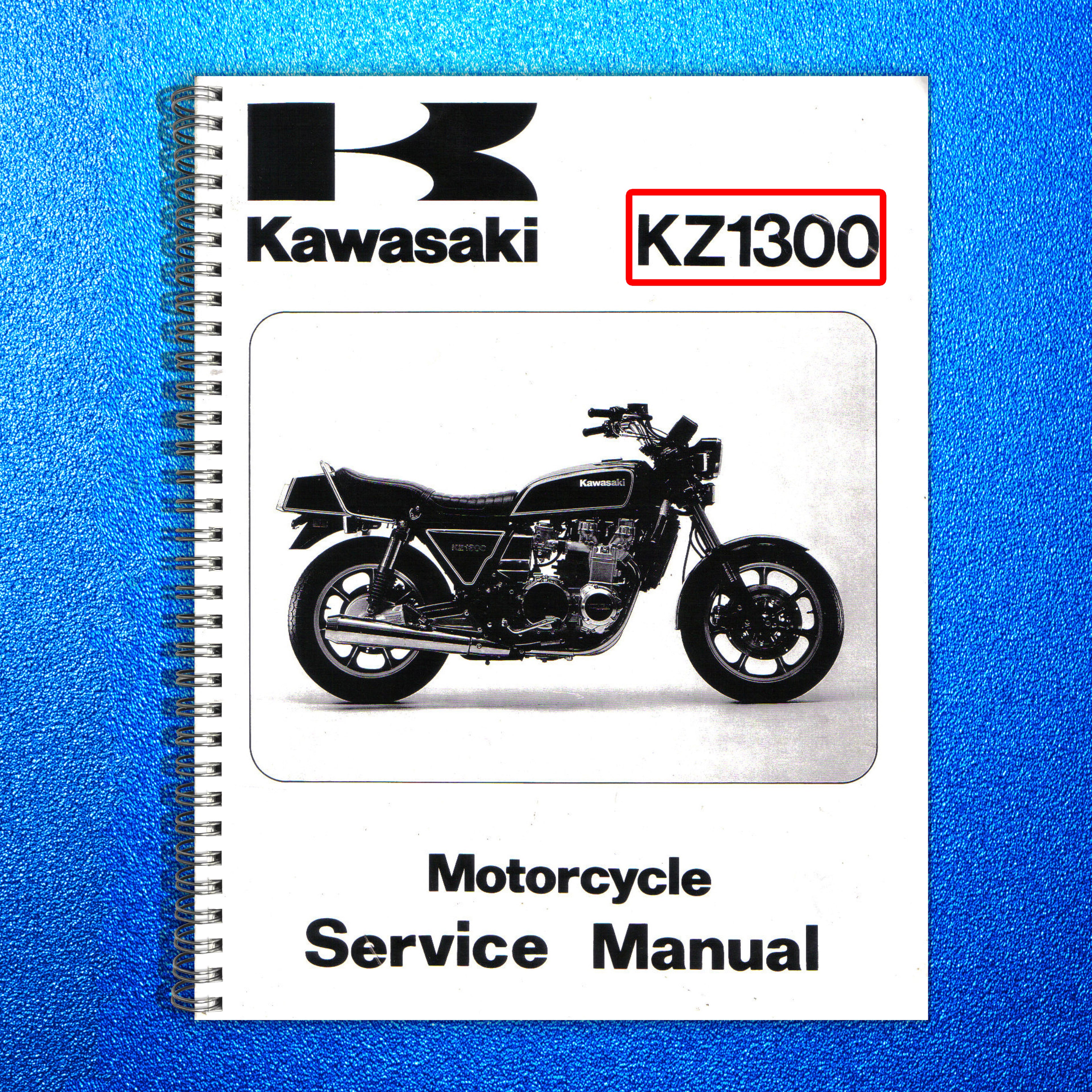 KAWASAKI KZ1300 Service Manual 1997 - STEEL WIRE BOUND - PROTECTIVE COVERS