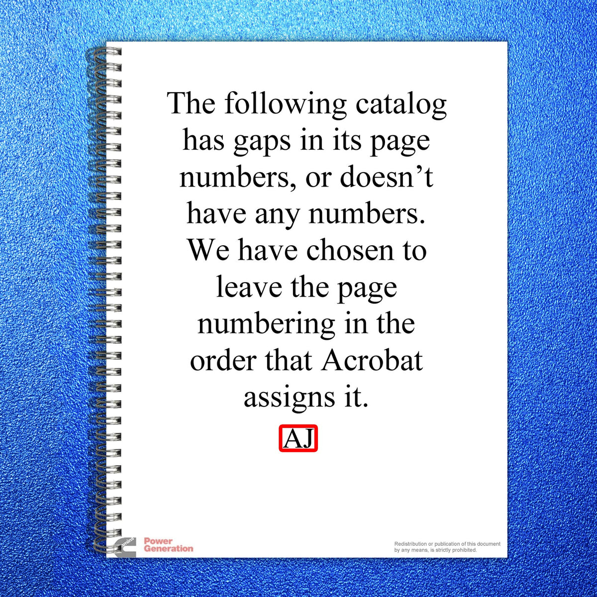 ONAN PortaStart AJ Spec H L Operators And Parts Manual - WIRE BOUND - COVERS