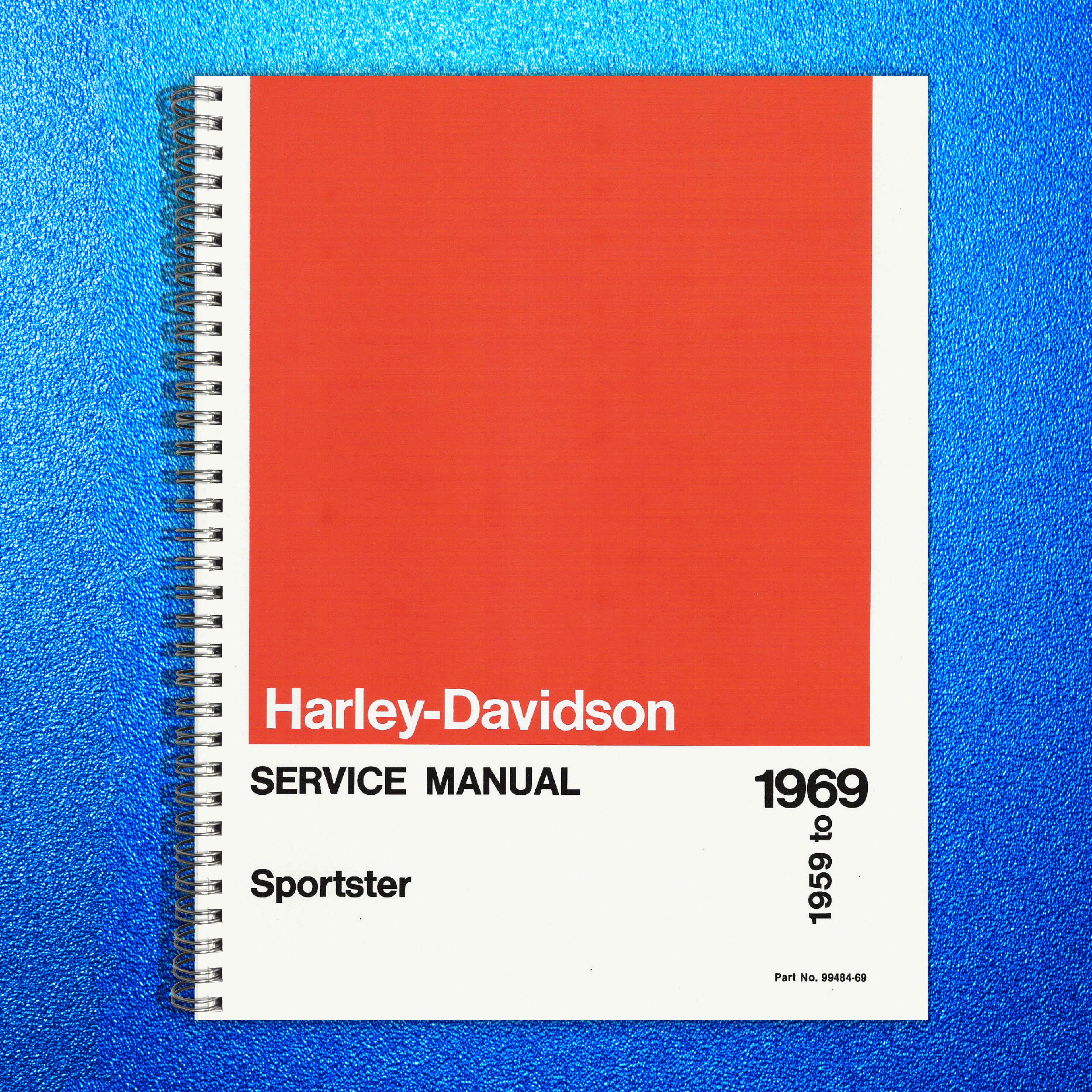 HARLEY-DAVIDSON Sportster Service Manual 1959 To 1969 - WIRE BOUND - COVERS