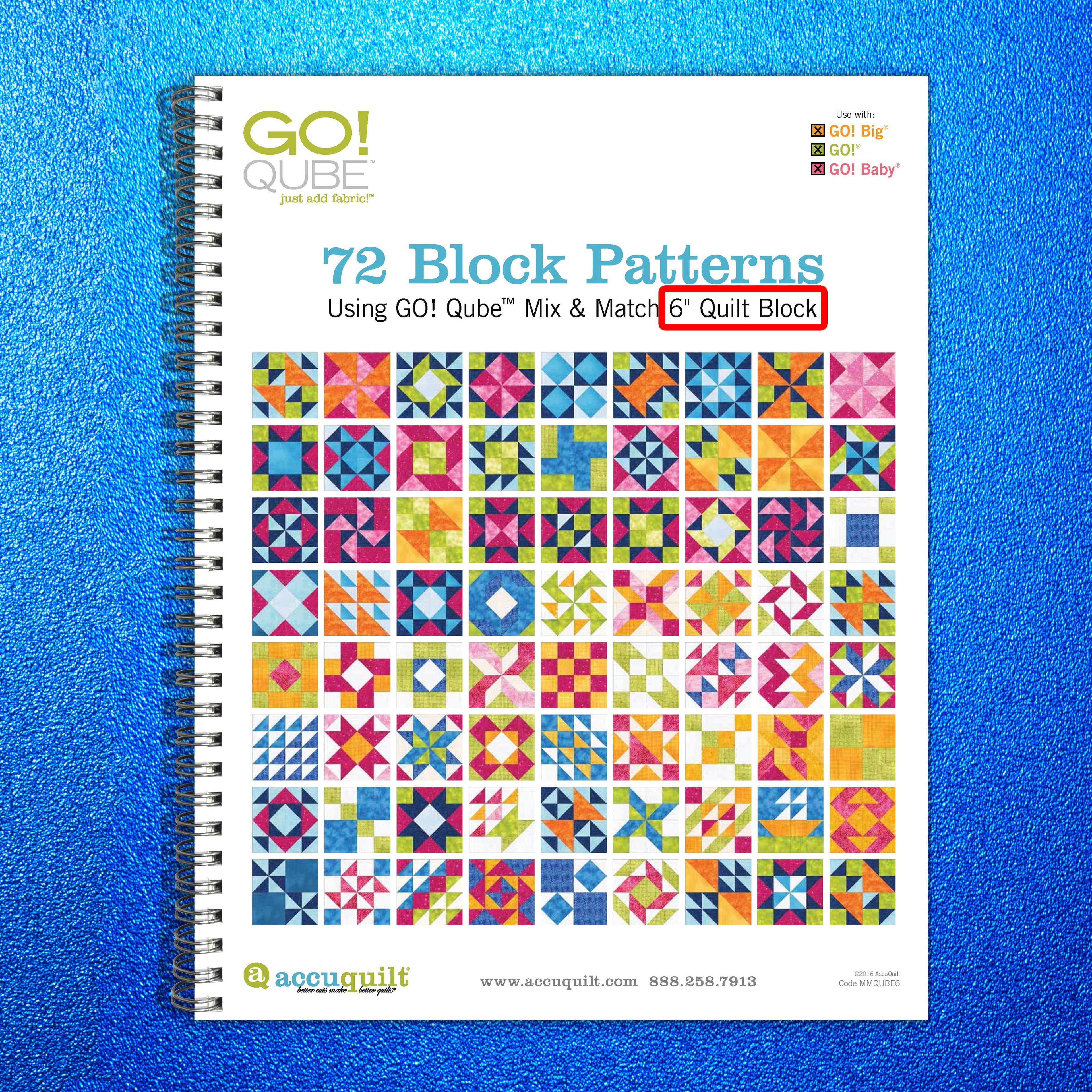 ACCUQUILT Go Qube 6" Blocks - STEEL WIRE BOUND - PROTECTIVE COVERS