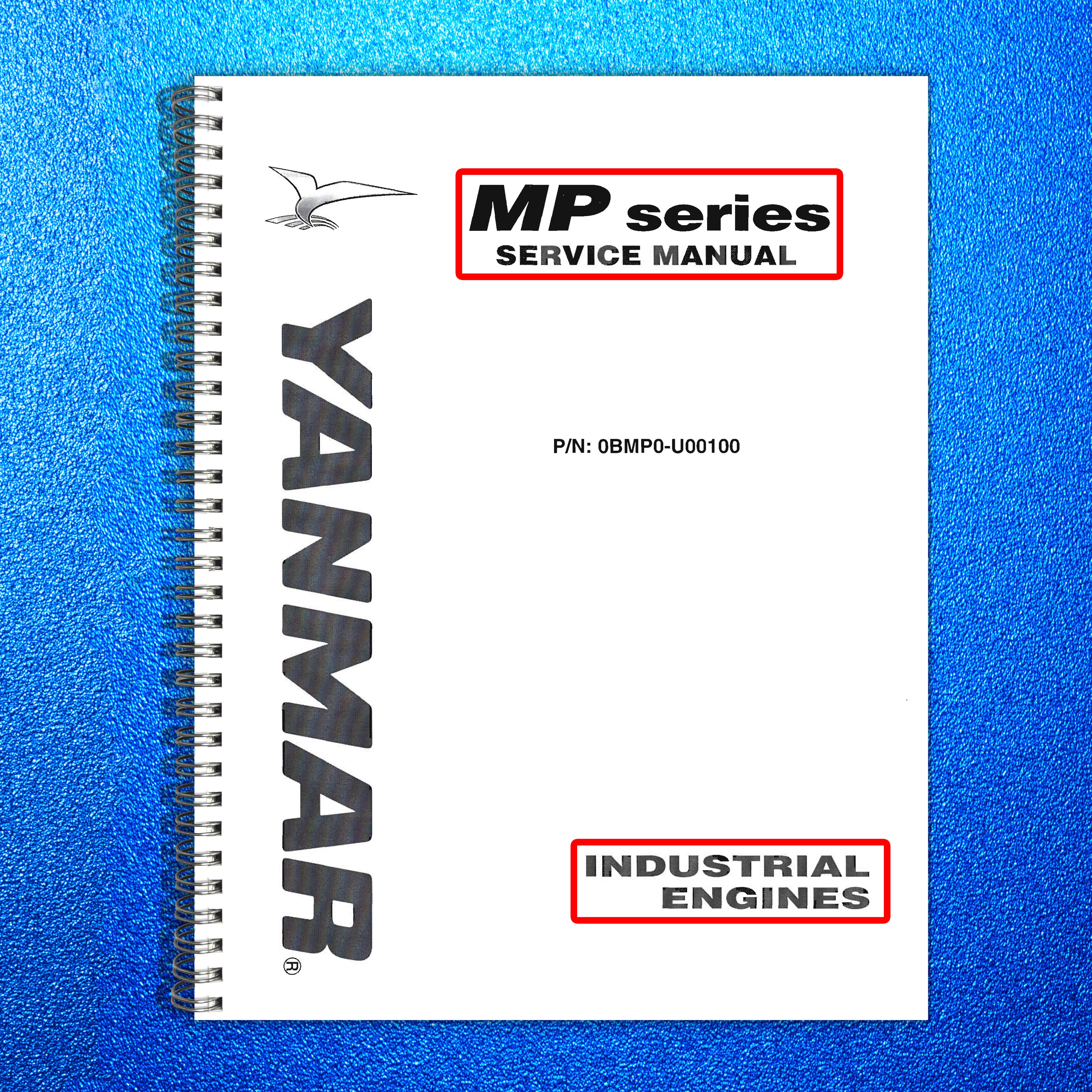 YANMAR MP Series Industrial Engines Service Manual - WIRE BOUND - TOUGH COVERS