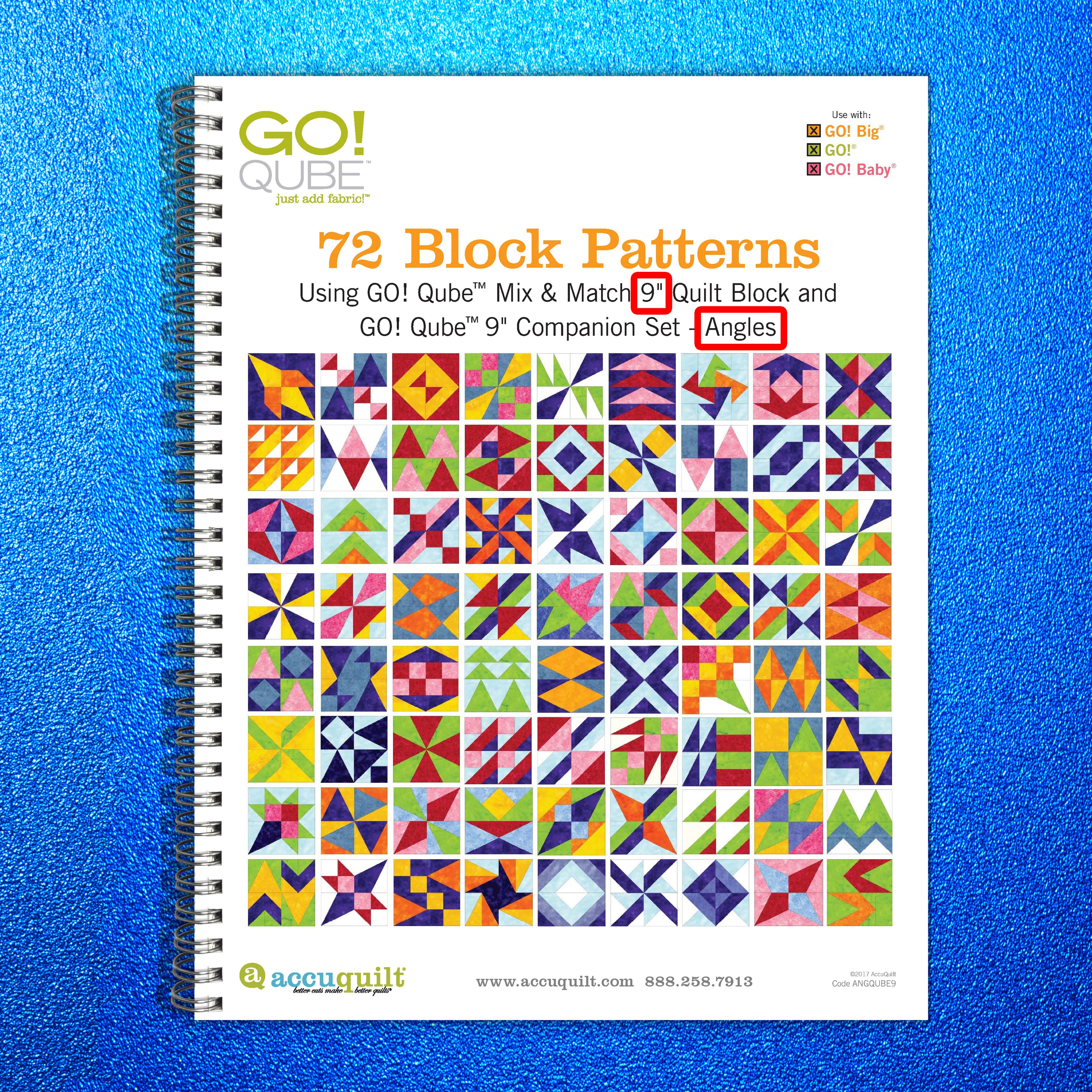 ACCUQUILT Go Qube 9" Angles - STEEL WIRE BOUND - PROTECTIVE COVERS