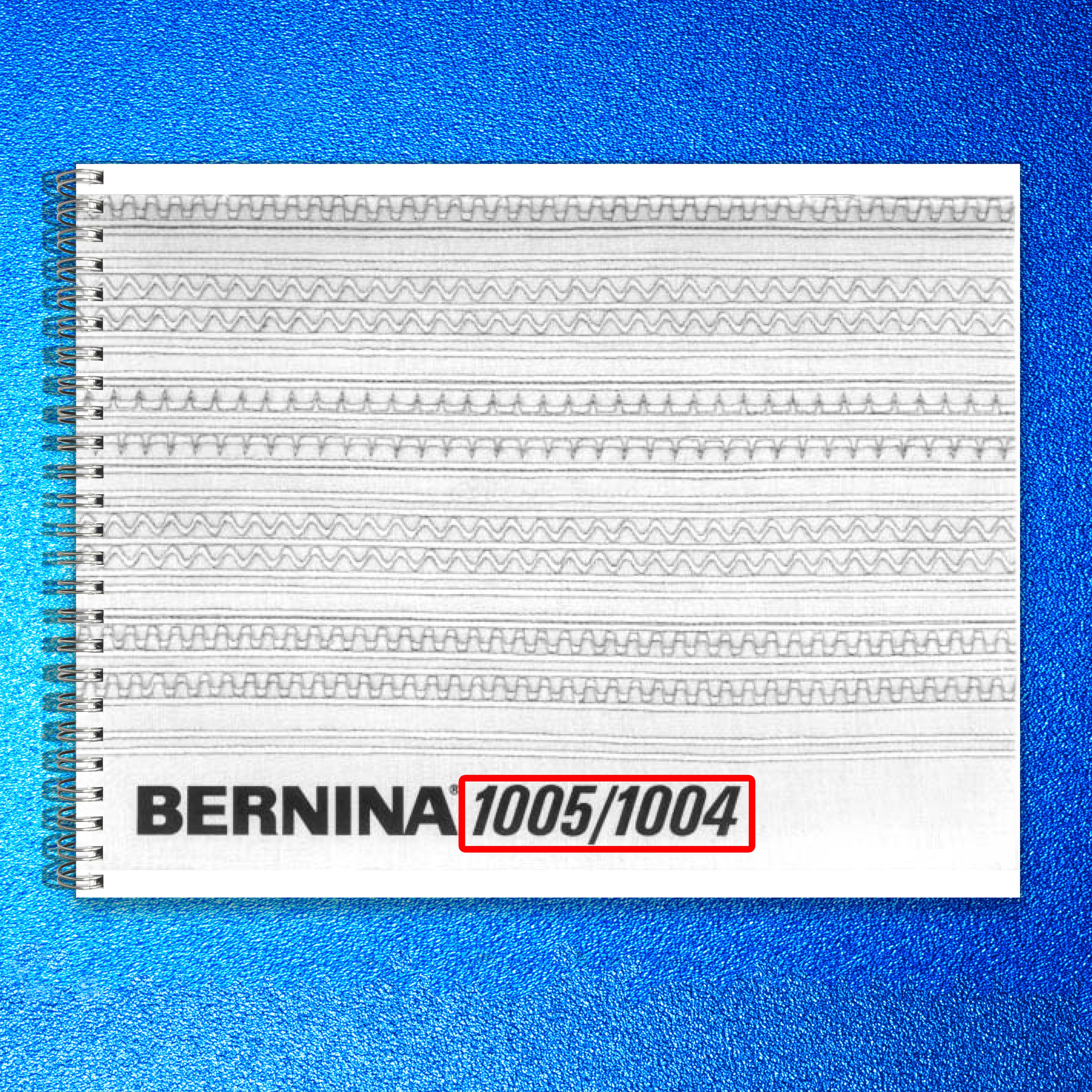 BERNINA 1004 1005 Sewing Machine Instruction Manual - WIRE BOUND - TOUGH COVERS