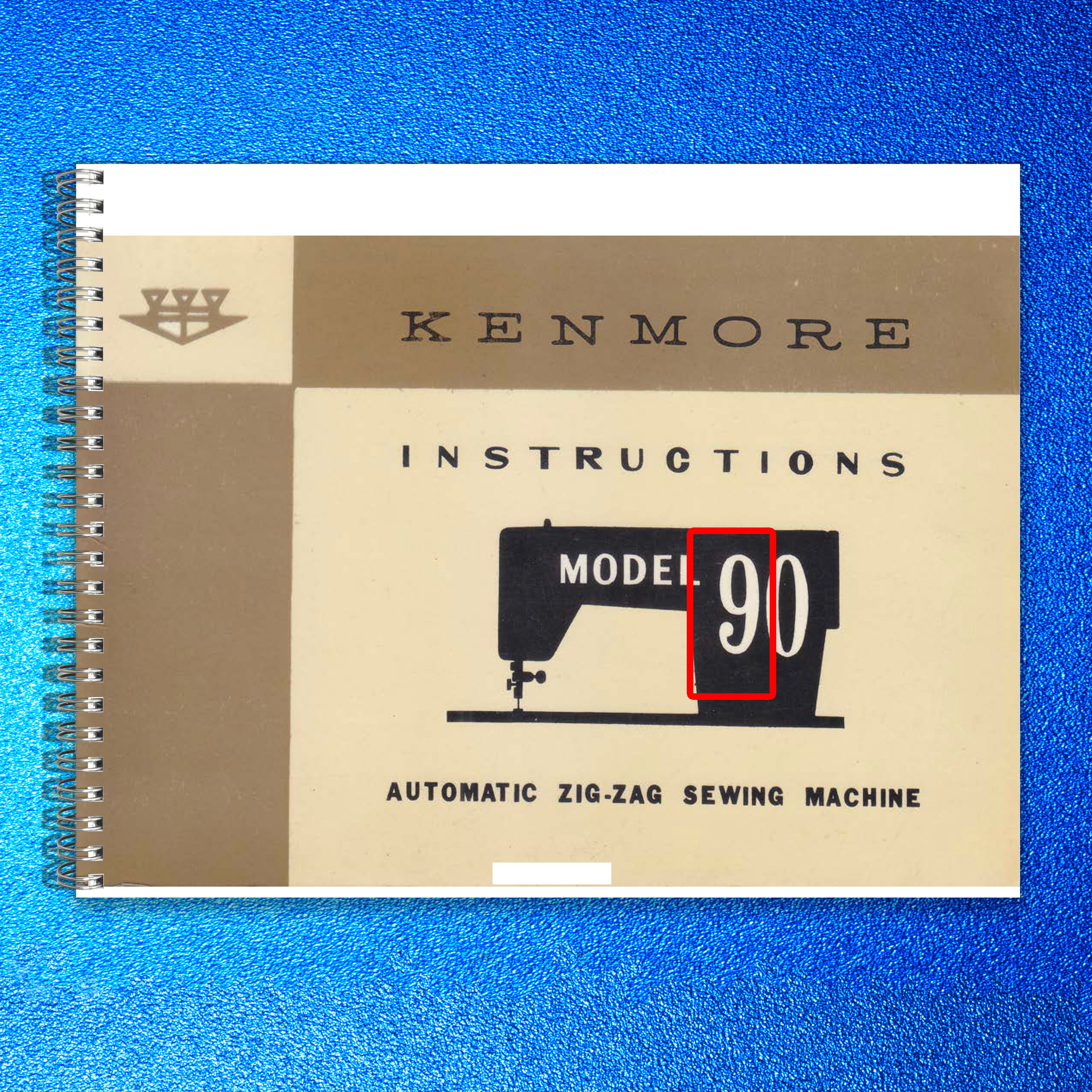 KENMORE 90 158900 158901 158902 158903 158904 Instruction Manual - BOUND