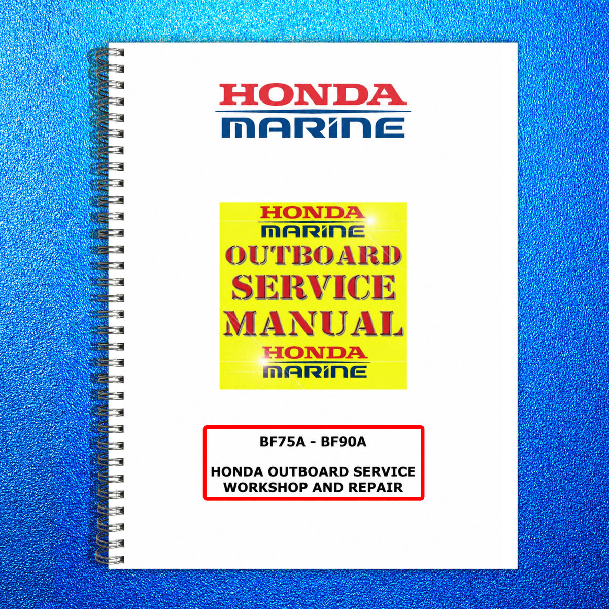 HONDA BF75A BF90A Outboard Service Workshop Repair Manual, FOLDOUTS