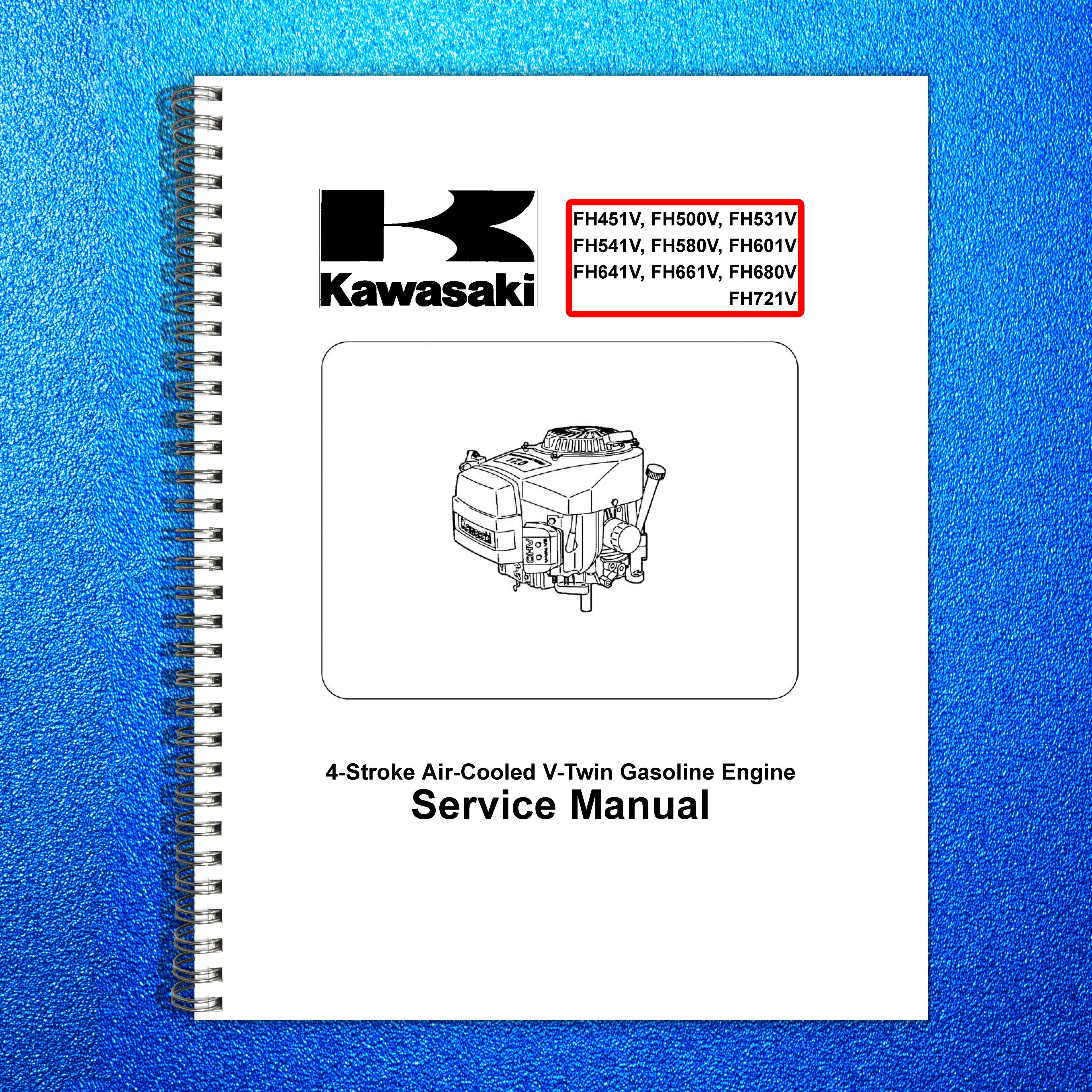 KAWASAKI FH451V FH531V FH541V FH601V  More Engine Service Manual - WIRE BOUND