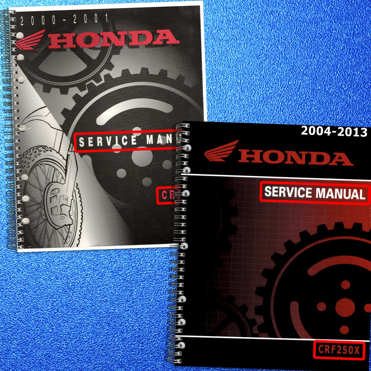 HONDA CR250R CRF250X Service Manual BUNDLE - STEEL WIRE BOUND - TOUGH COVERS