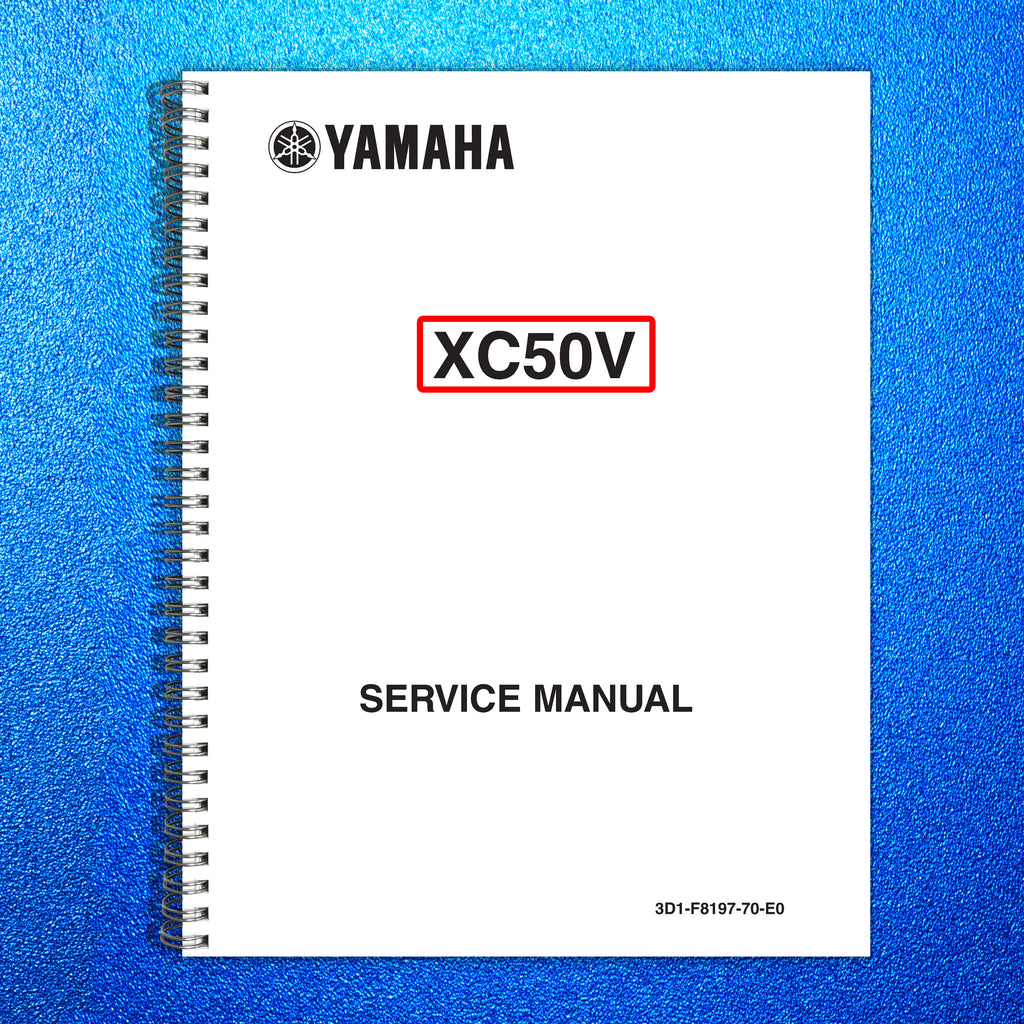 YAMAHA VINO XC50V MOTORCYCLE SERVICE MANUAL 2006-2009 - STEEL WIRE BOUND, COVERS