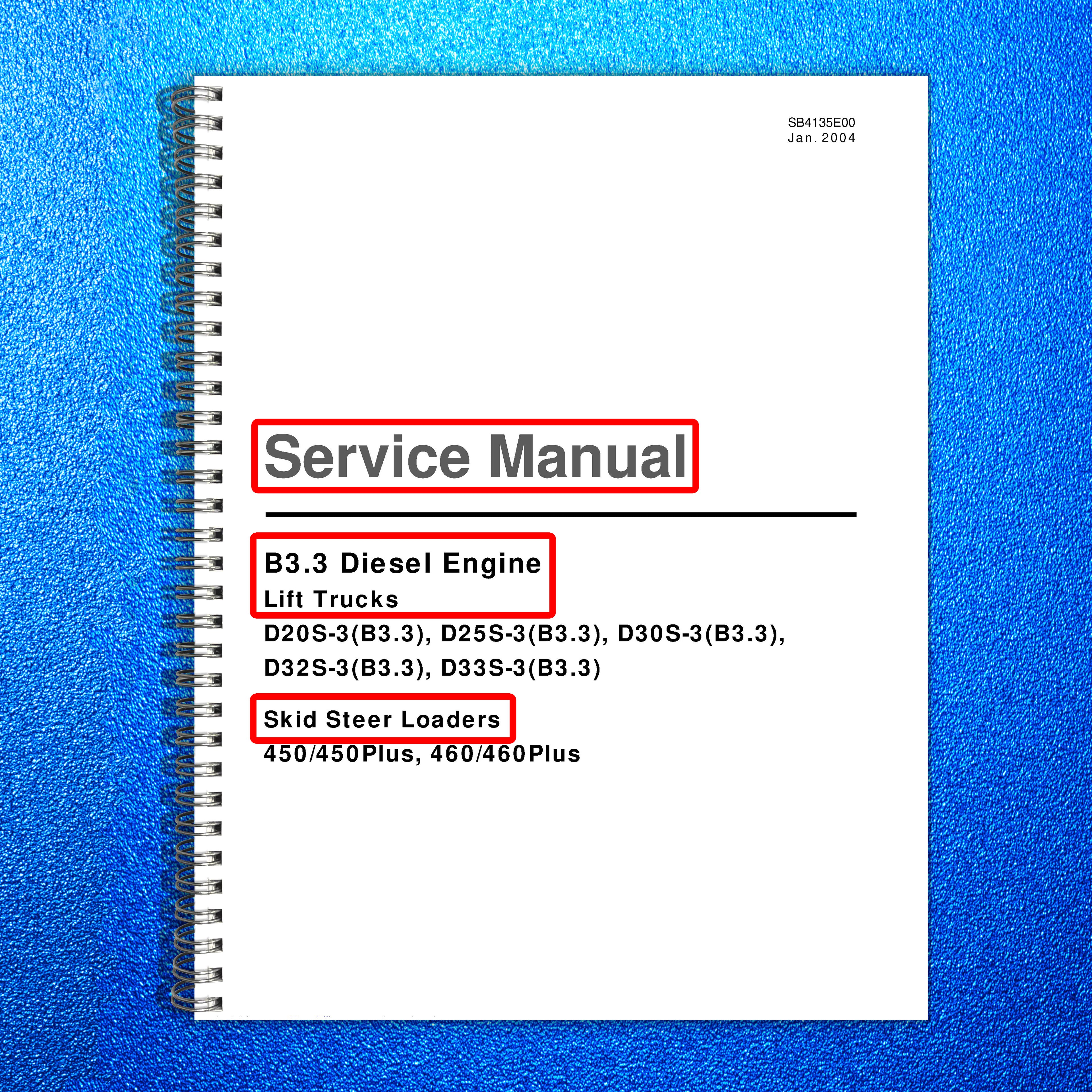 CUMMINS B3-3 Diesel Engine Service Manual - STEEL WIRE BOUND - PROTECTIVE COVERS