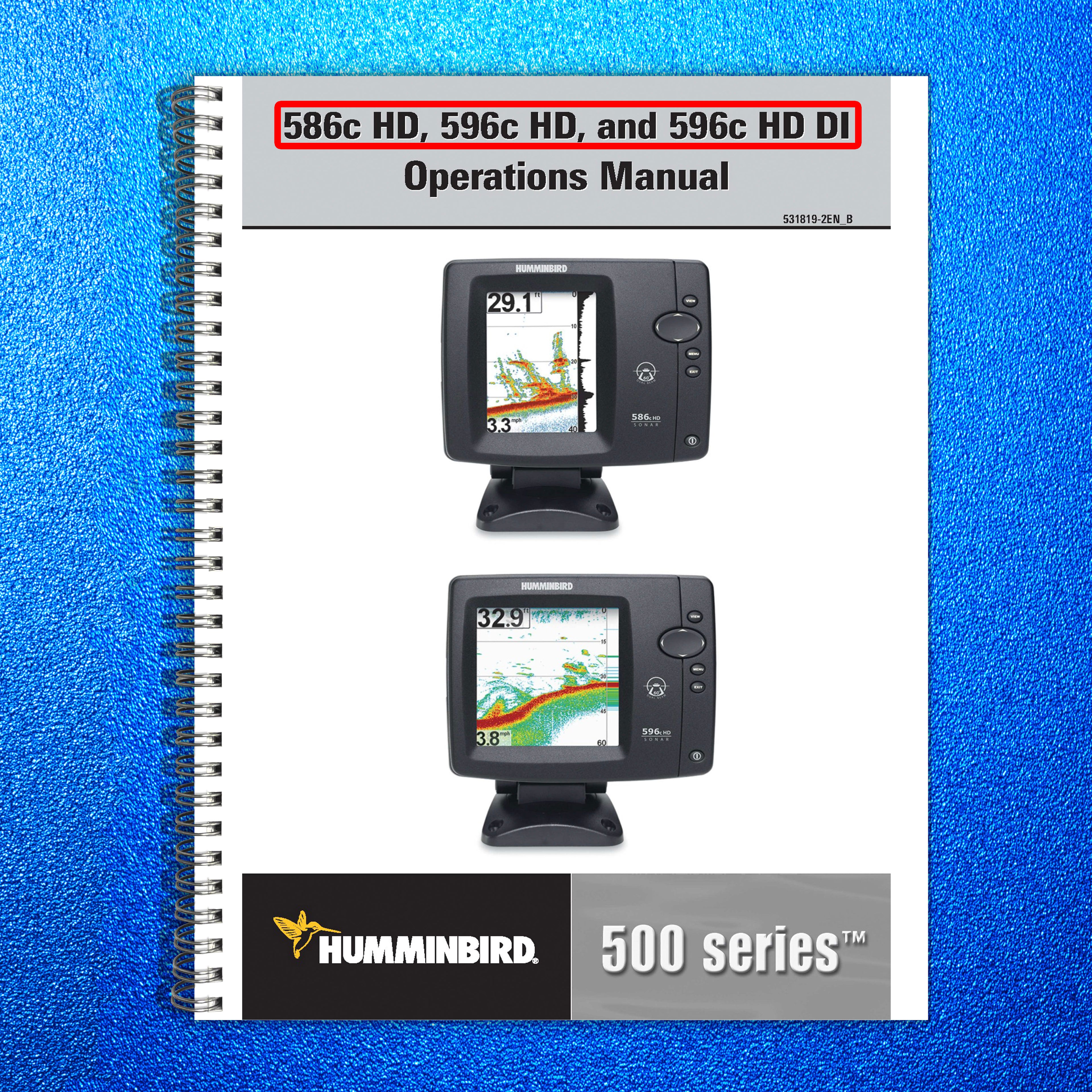 HUMMINBIRD 586c HD 596c HD DI Fish Finder User Manual User - TOUGH WIRE BINDING