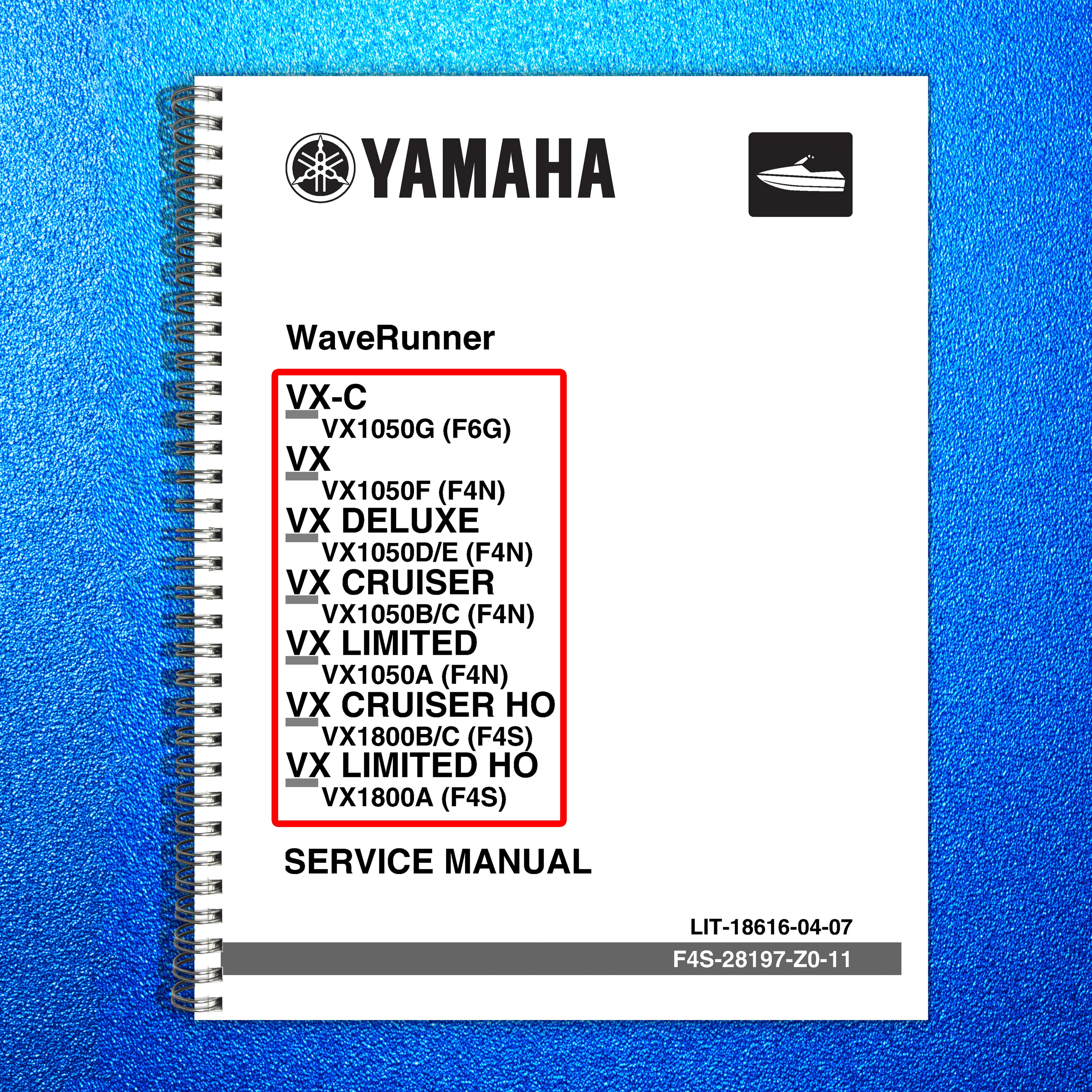 YAMAHA WaveRunner VX VX Cruiser VX Deluxe  More Service Manual, FOLDOUTS