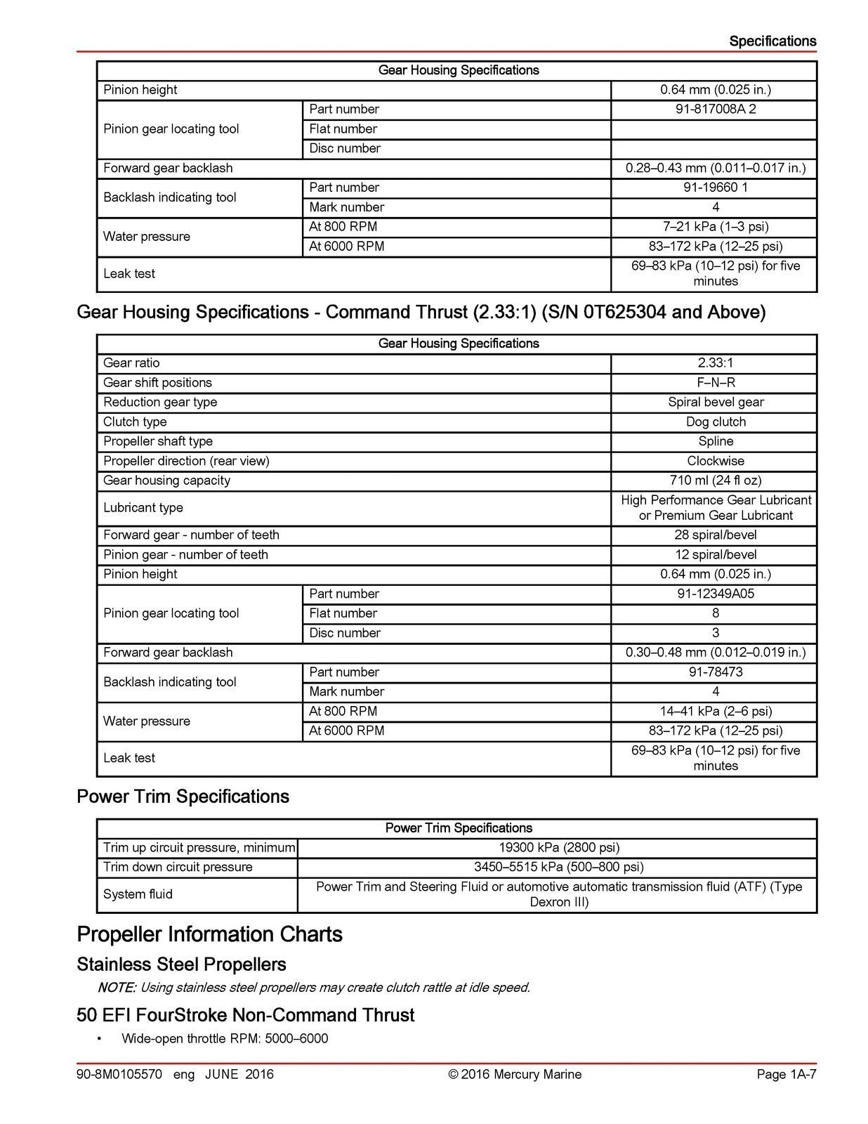 MERCURY 40 50 60 SEAPRO JET FOURSTROKE EFI SERVICE MANUAL, COVERS, BIND, FOLDOUT