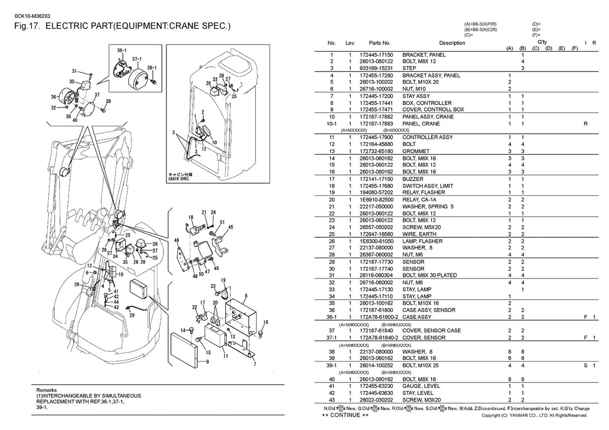 YANMAR B6-3 Excavator Parts Catalog Manual - STEEL WIRE BOUND - TOUGH COVERS