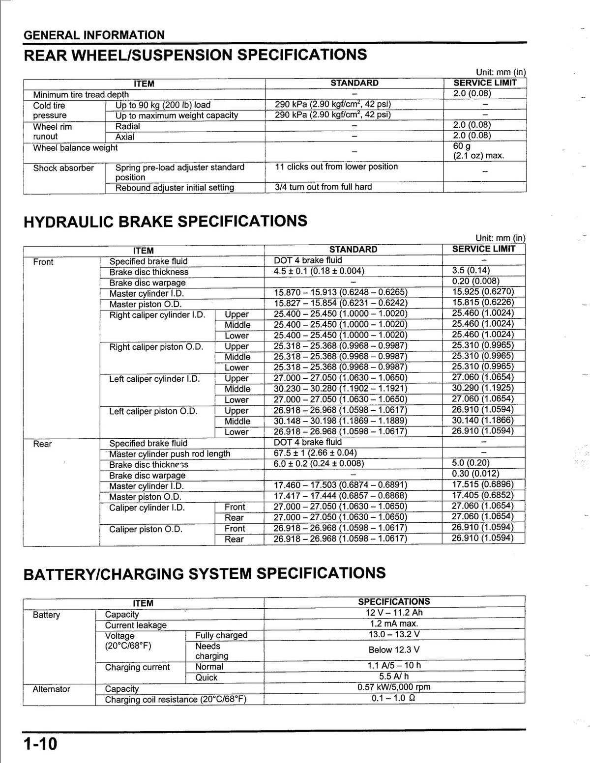 HONDA VFR1200F Motorcycle Service Manual - BOUND - COVERS - XL FOLDOUT PAGES