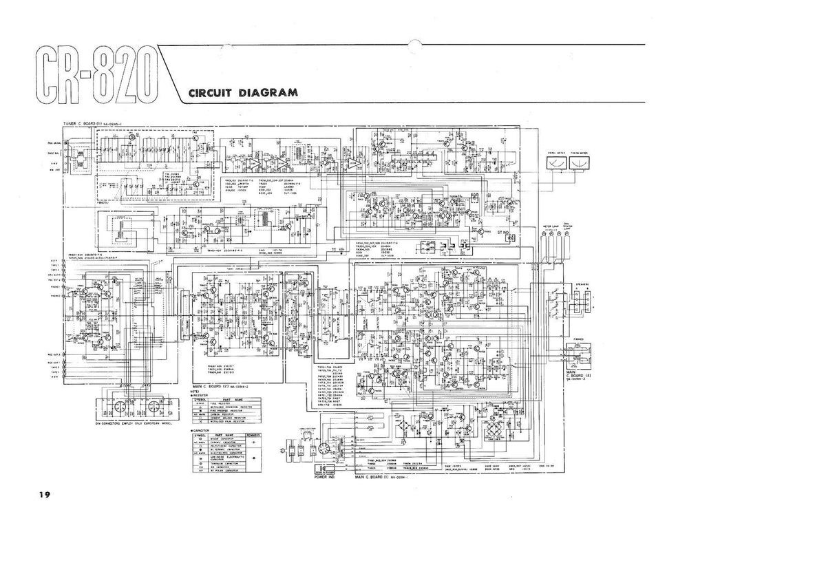 YAMAHA CR-820 Service & Owners Manual BUNDLE - WIRE BOUND - COVERS - FOLDOUTS