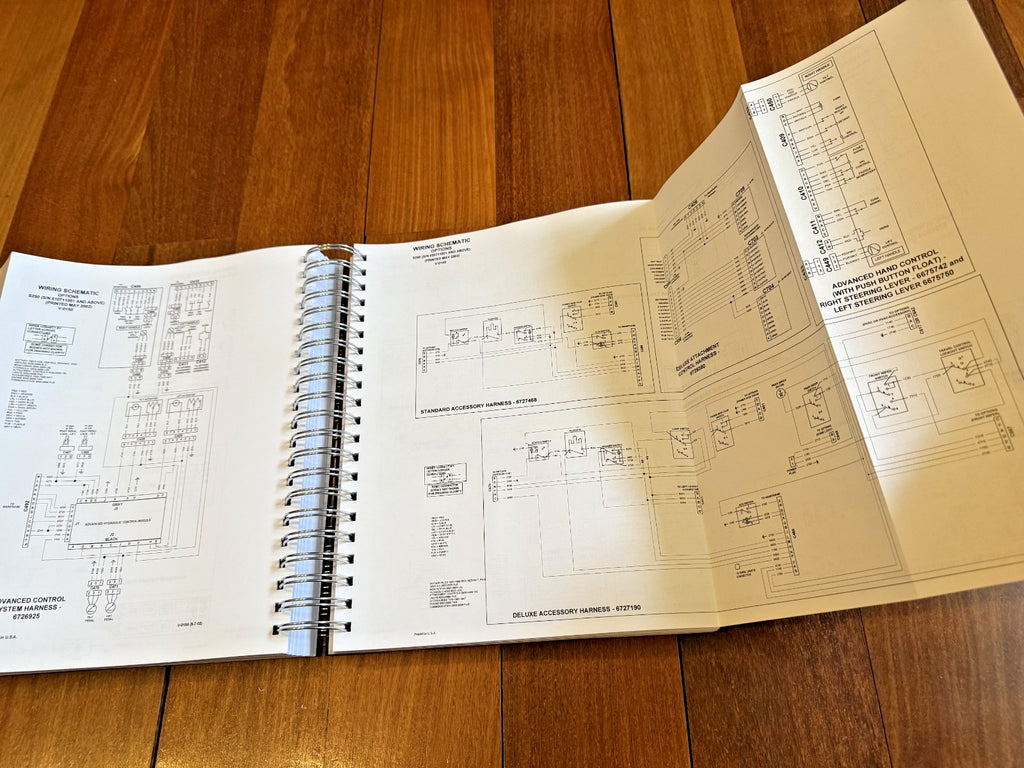 BOBCAT S250 TURBO HIGH FLOW SERVICE MANUAL - BOUND - TOUGH COVERS - XL FOLDOUTS