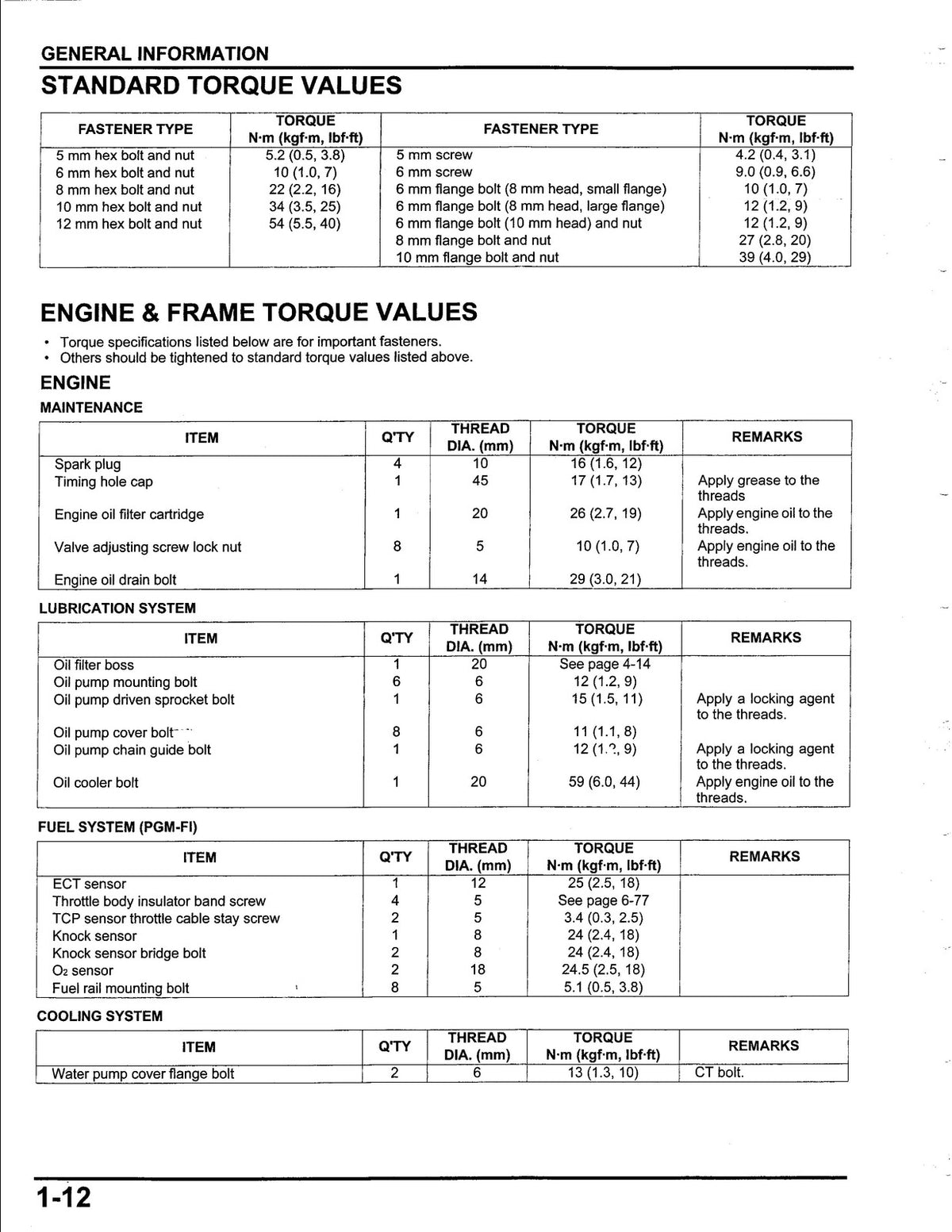 HONDA VFR1200F Motorcycle Service Manual - BOUND - COVERS - XL FOLDOUT PAGES