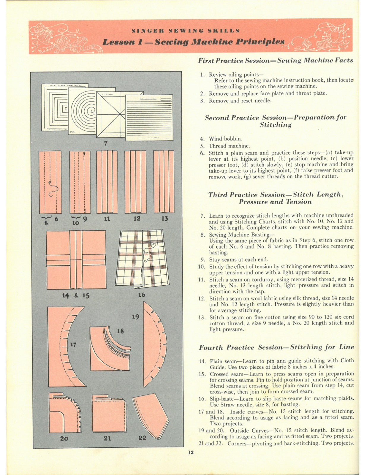 SINGER Sewing Skills Reference Book in COLOR Manual - LOOP BINDING, TOUGH COVERS