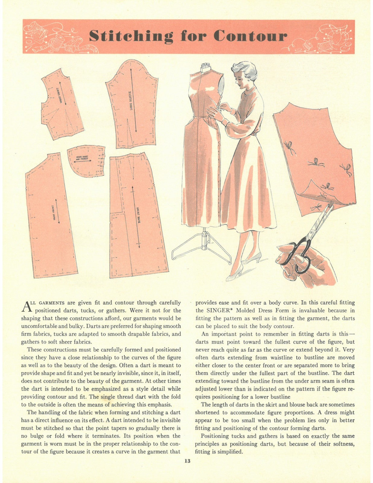 SINGER Sewing Skills Reference Book in COLOR Manual - LOOP BINDING, TOUGH COVERS