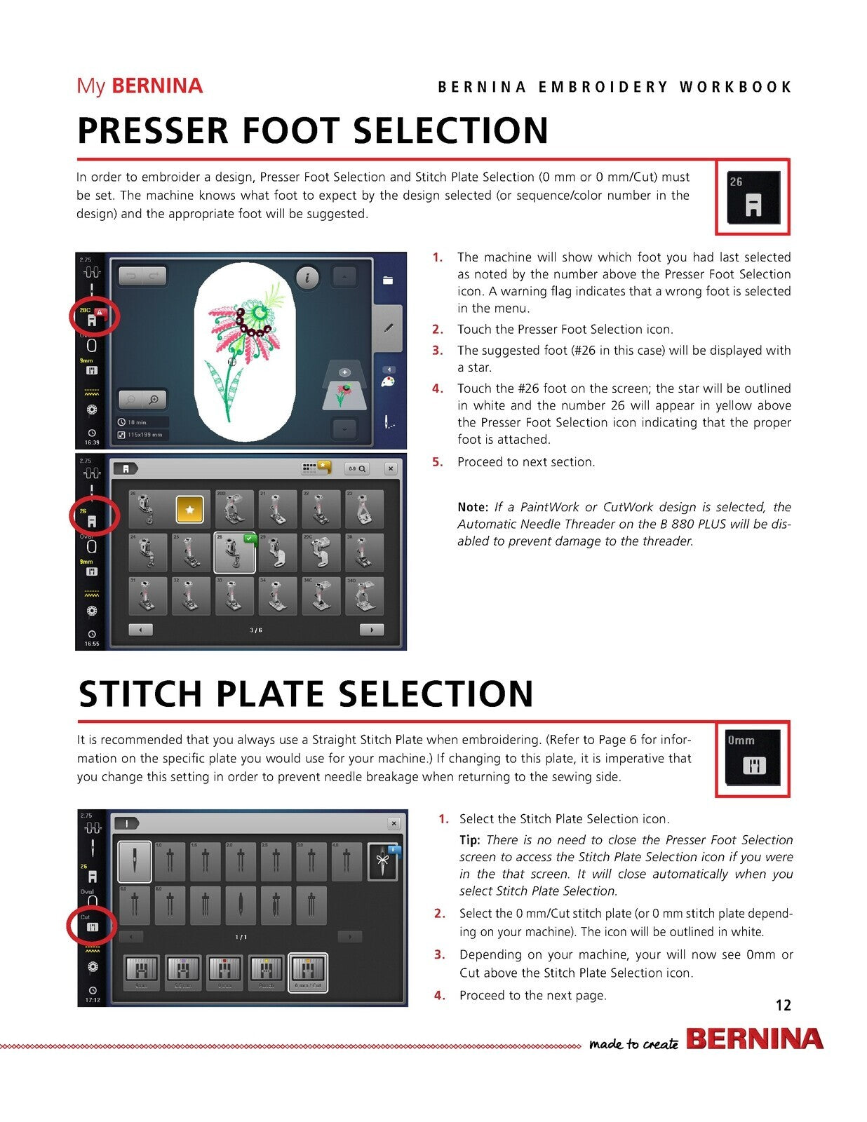 BERNINA Mastery Workbook Set Embroidery, Sewing, Presser Feet 880 790 770 500...