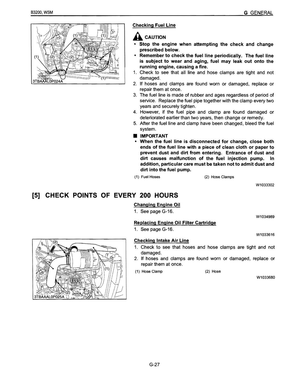 KUBOTA B3200 BUNDLE - OPERATORS & WORKSHOP MANUAL PAIR - WIRE BOUND - COVERS